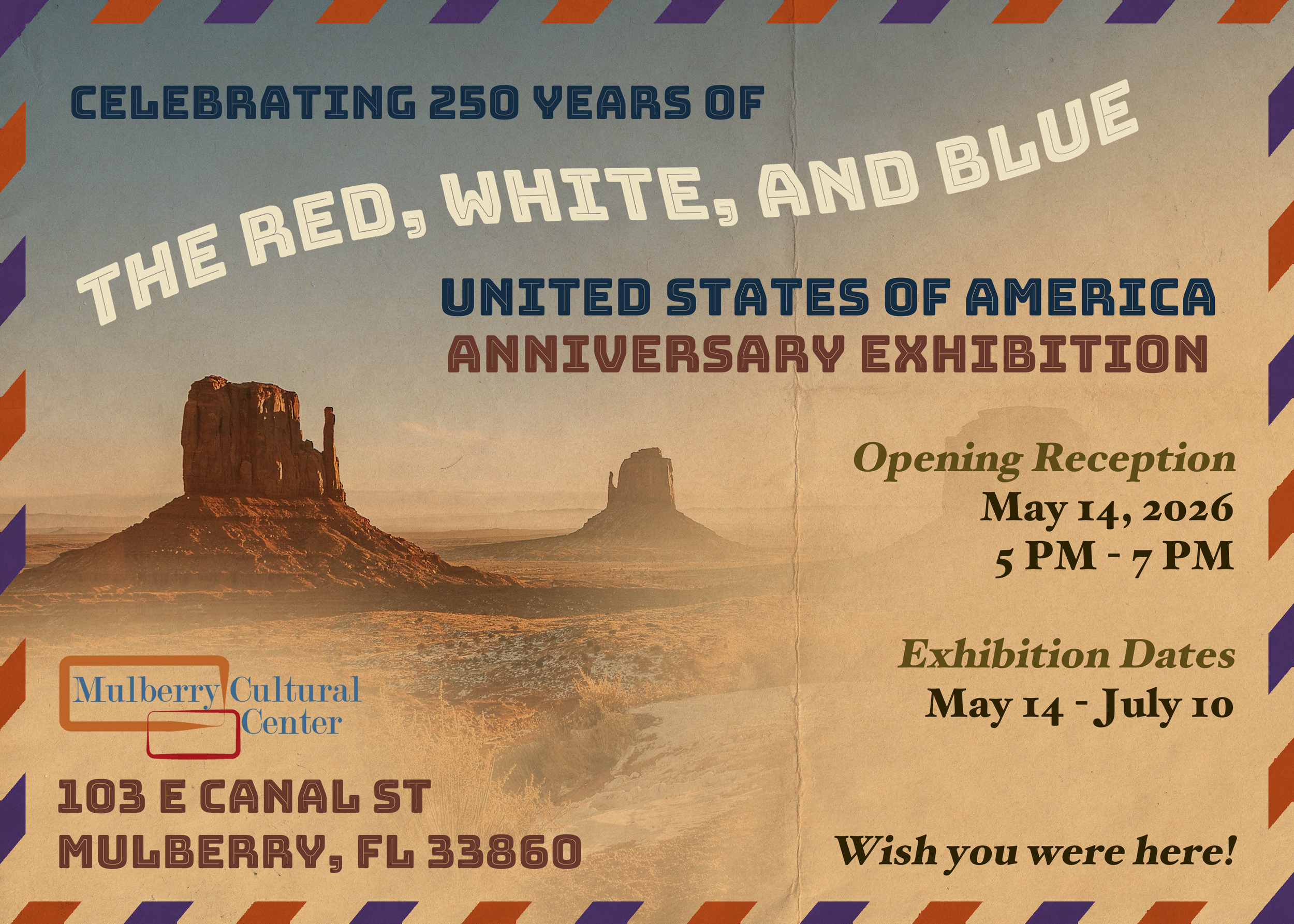 "The Red, White, and Blue" Exhibit Opening