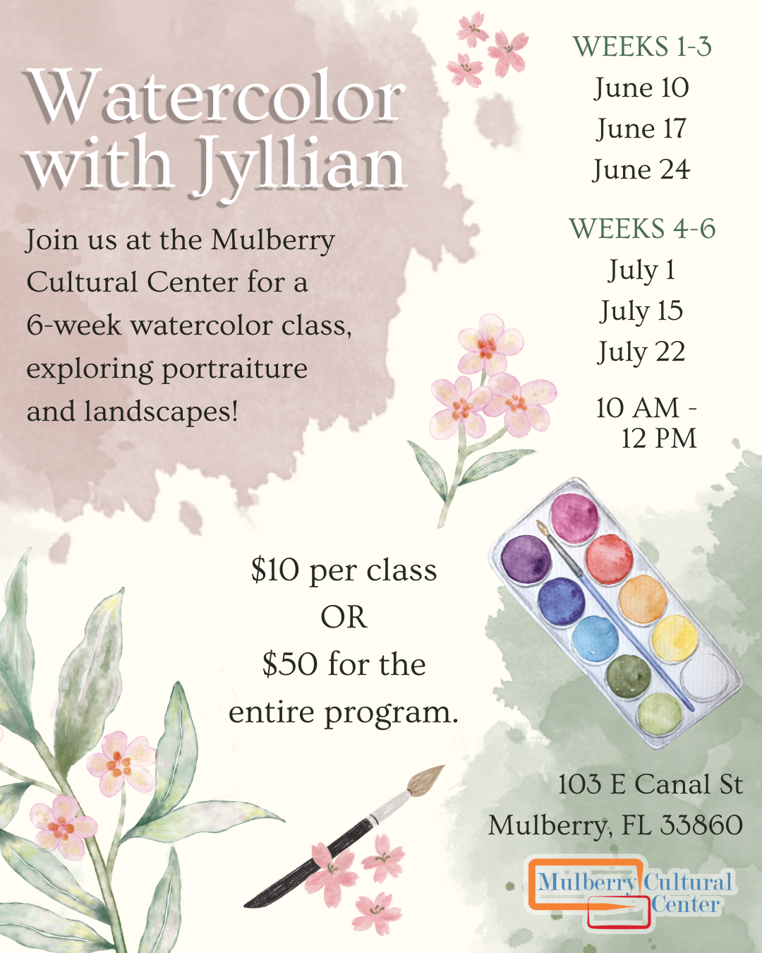Watercolor with Jyllian: Week 1