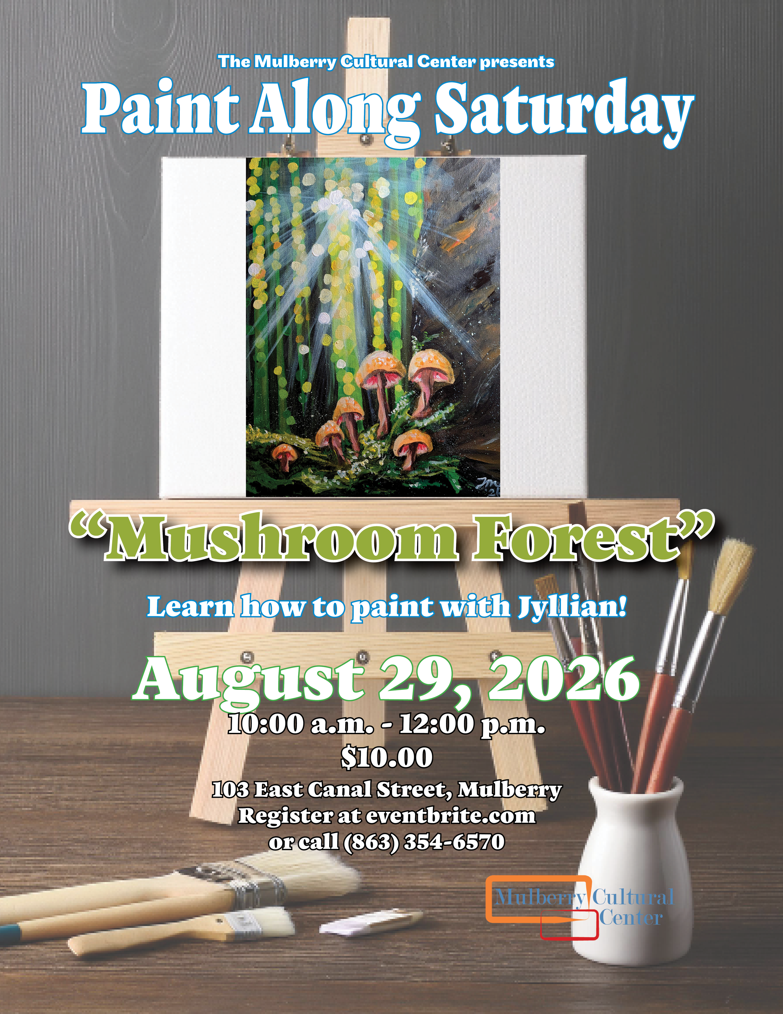 Paint Along Saturday: Mushroom Forest
