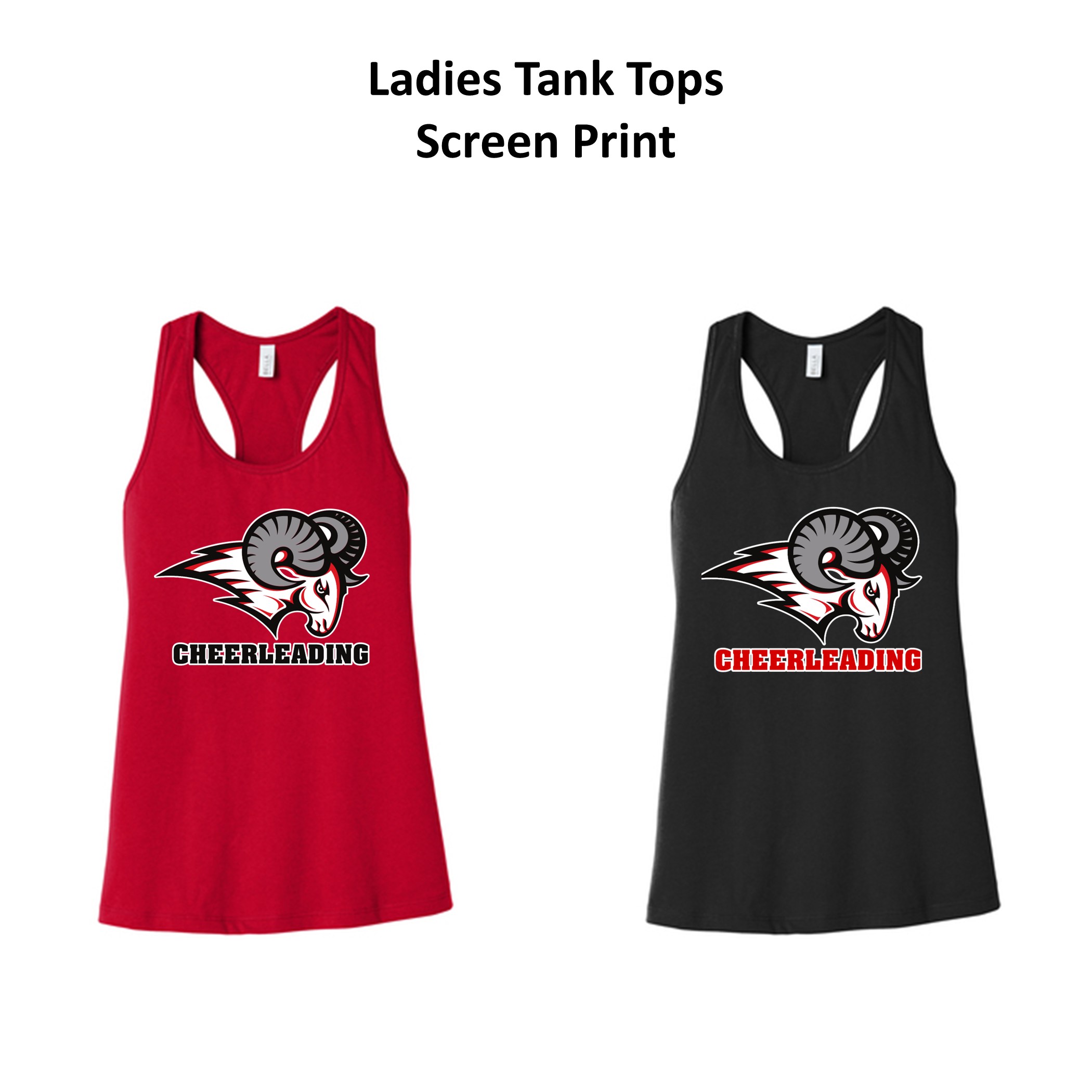PWLM Cheer- Ladies Tank- SCREEN PRINT
