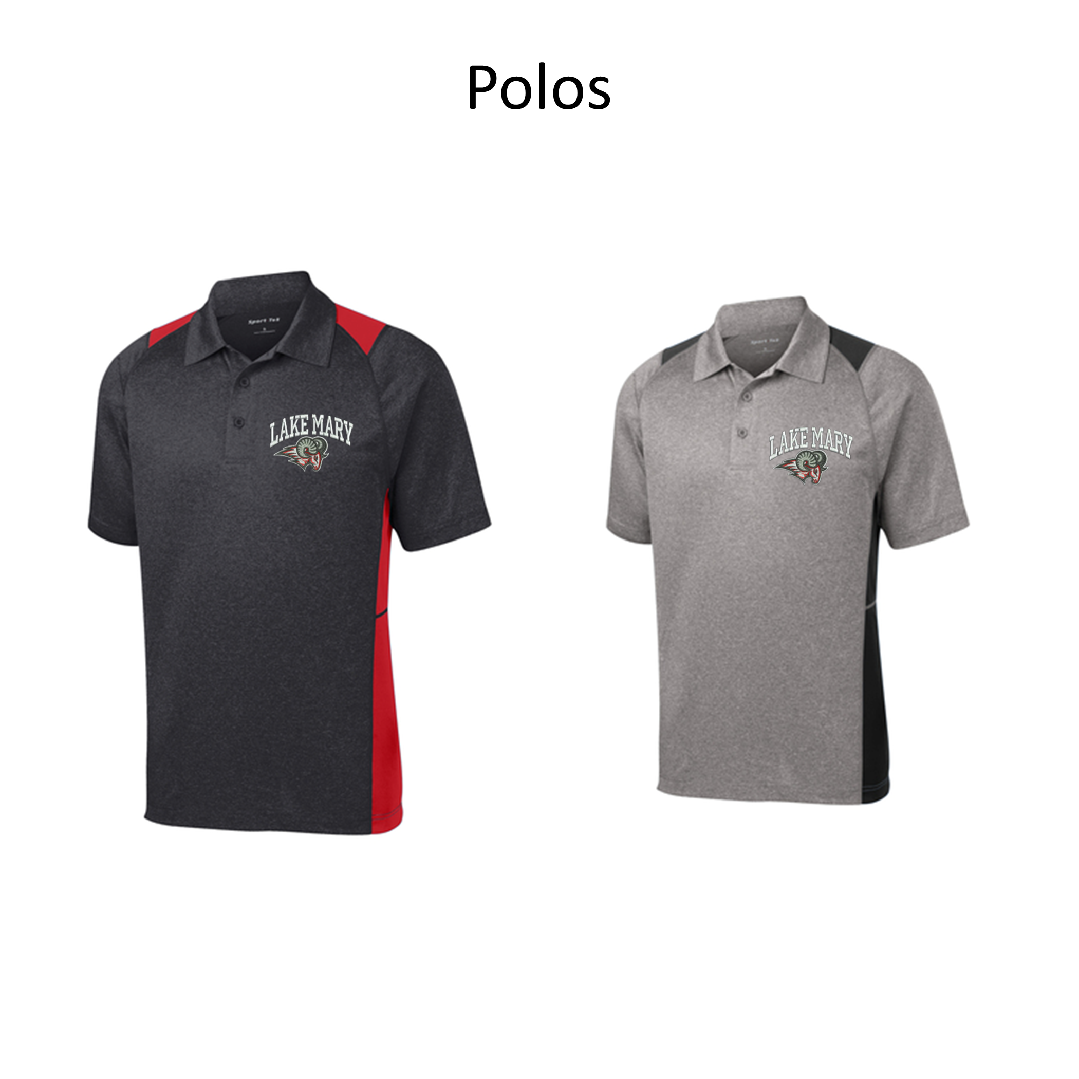 LM Staff- Lake Mary Logo -Two Toned Polo -ST665