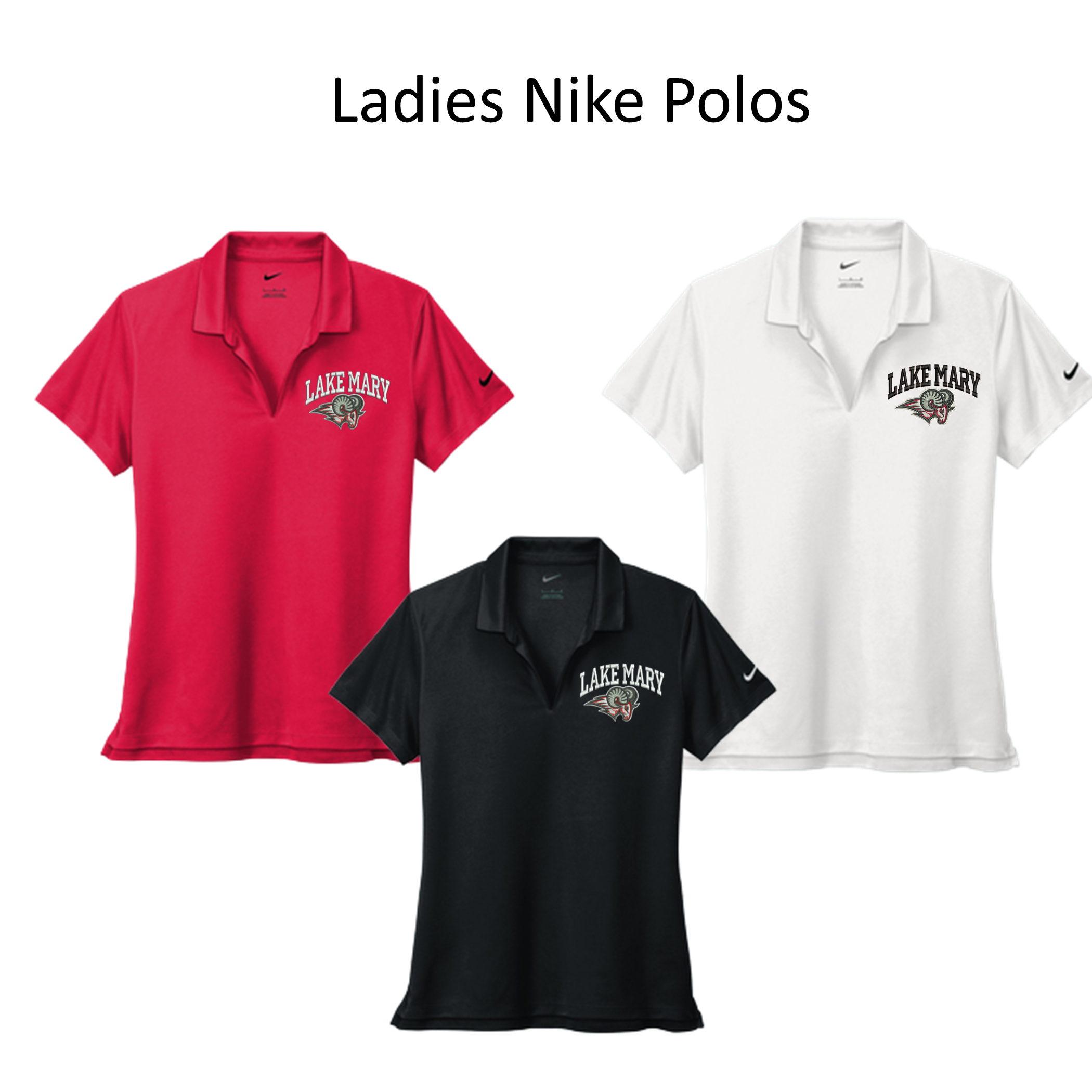 LM Staff-Lake Mary Logo- Ladies NIKE Polos- NKDC1991