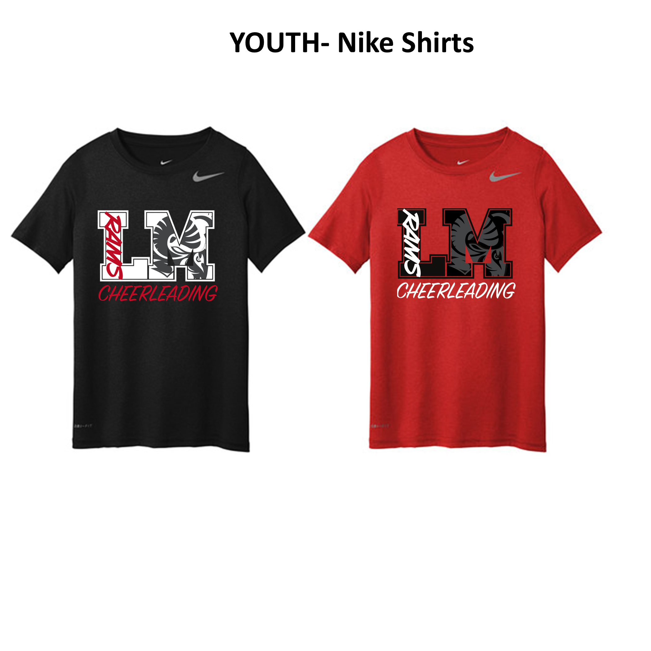 PWLM-Cheer-YOUTH Nike Tee