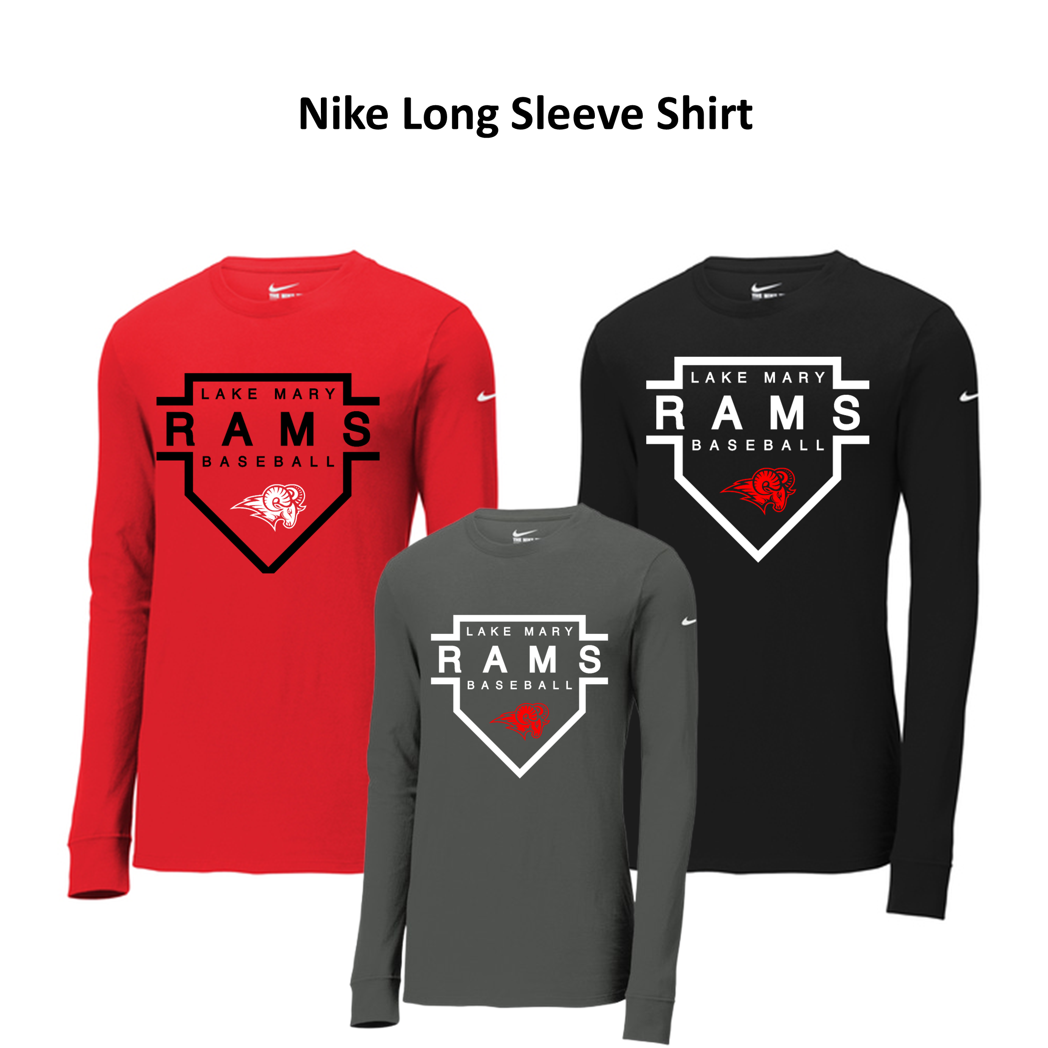 LM- Baseball- Long Sleeve- Nike T-shirt