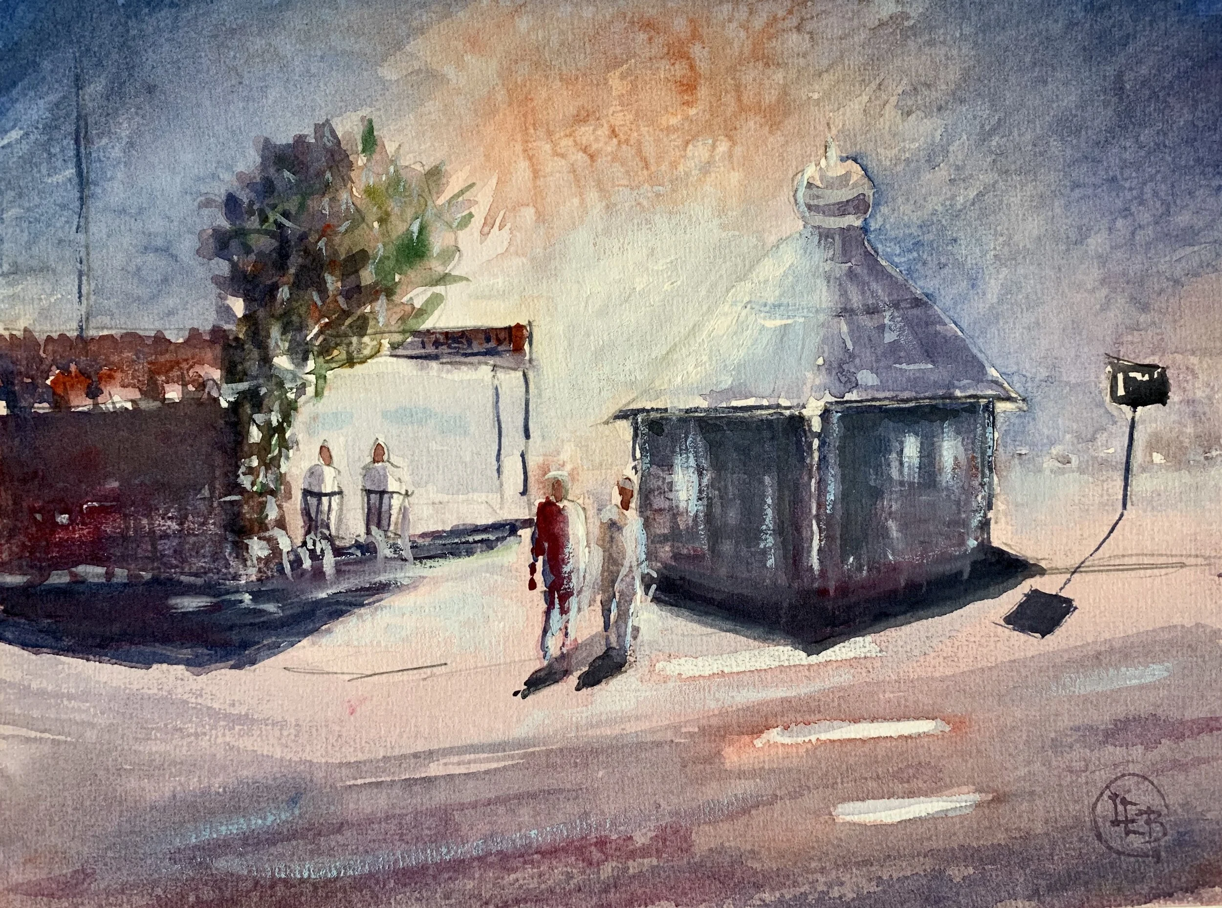 Original aquarelle No. 1.7 - Size A4 - by L.E Blomberg