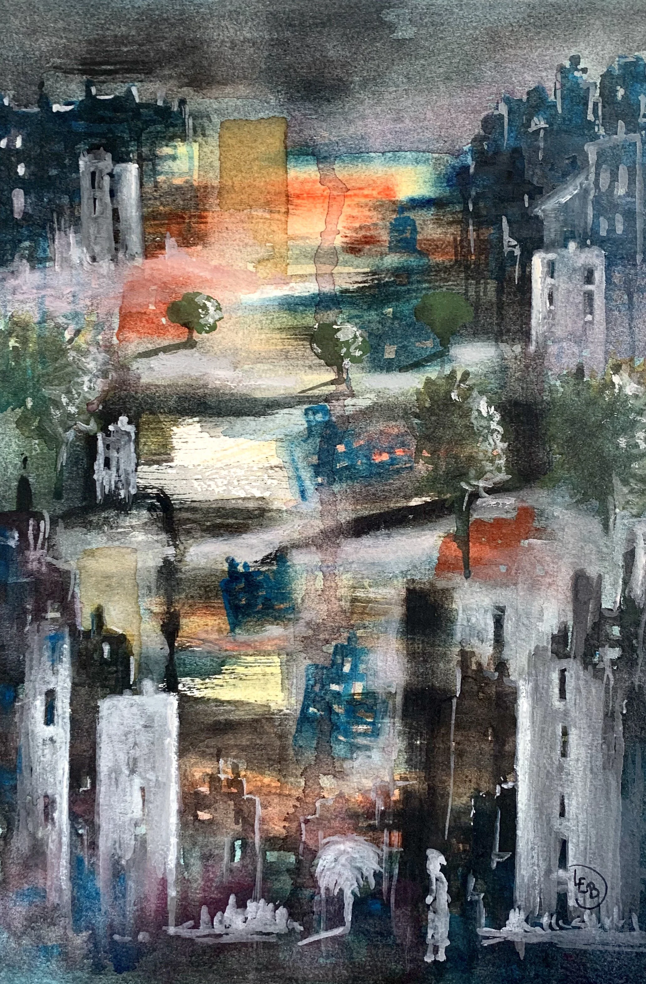 Original aquarelle No. 4.6 - Size A4 - by L.E Blomberg - SOLD