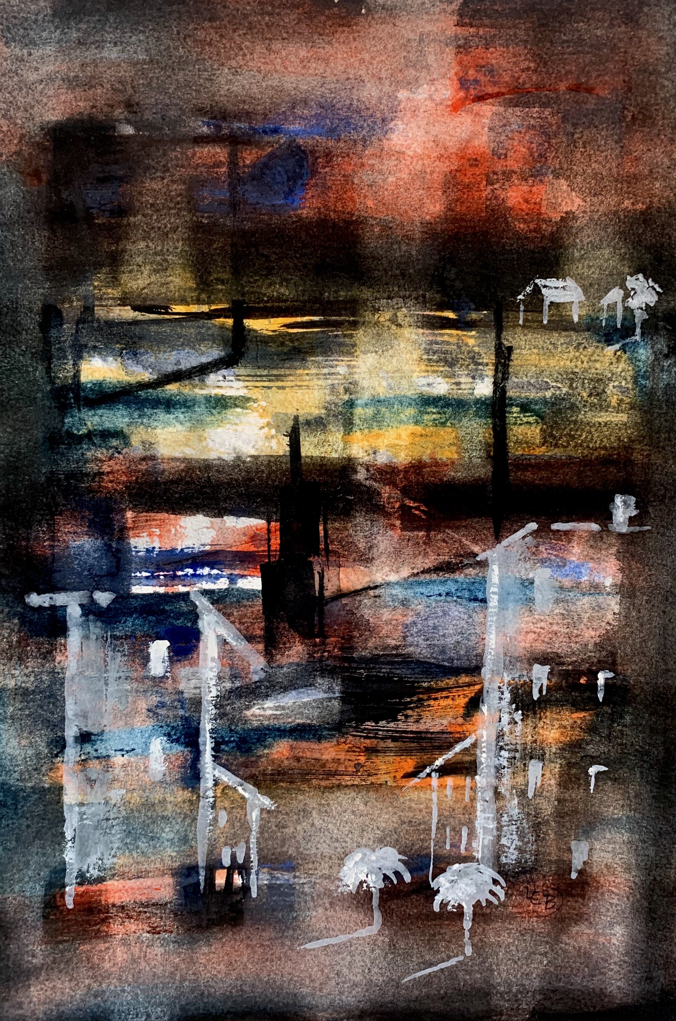 Original aquarelle No. 4.5 - Size A4 - by L.E Blomberg - SOLD