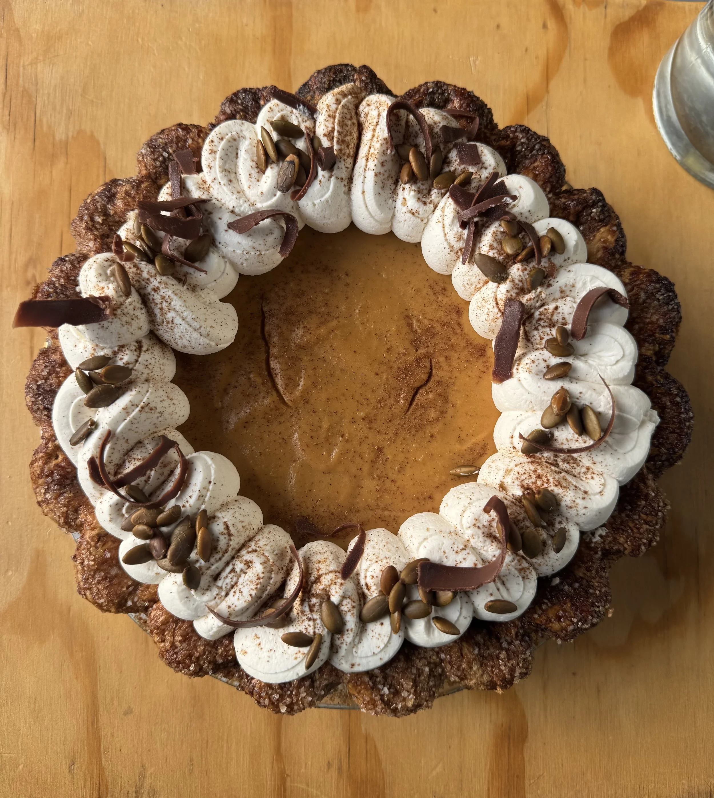 Chocolate Pumpkin Cream Pie