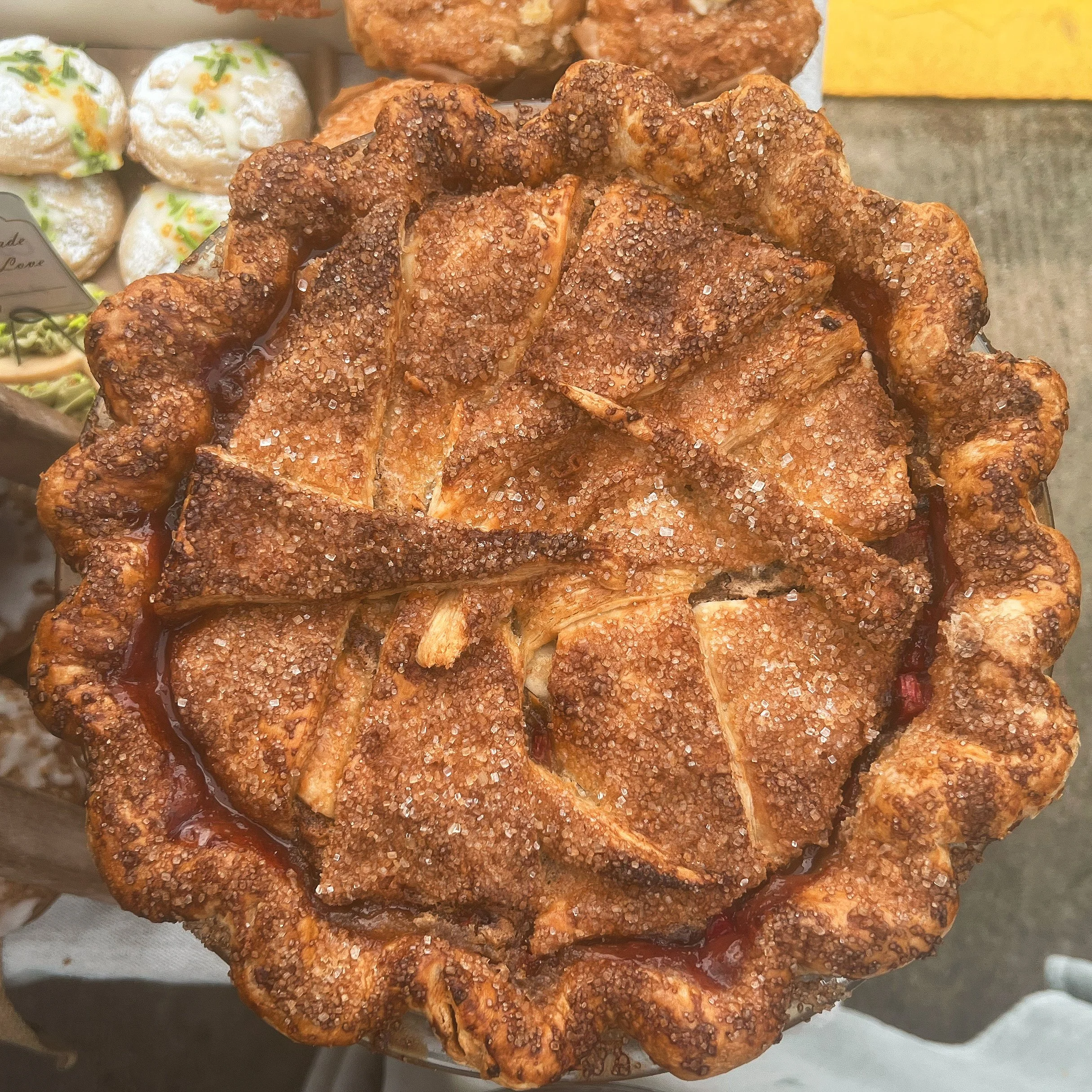 Texas Strawberry & Wild Ginger Pie