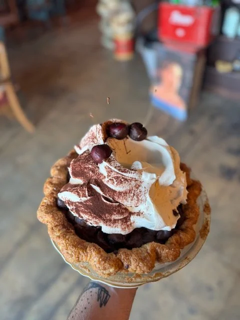 Chocolate Cherry Stout Pie