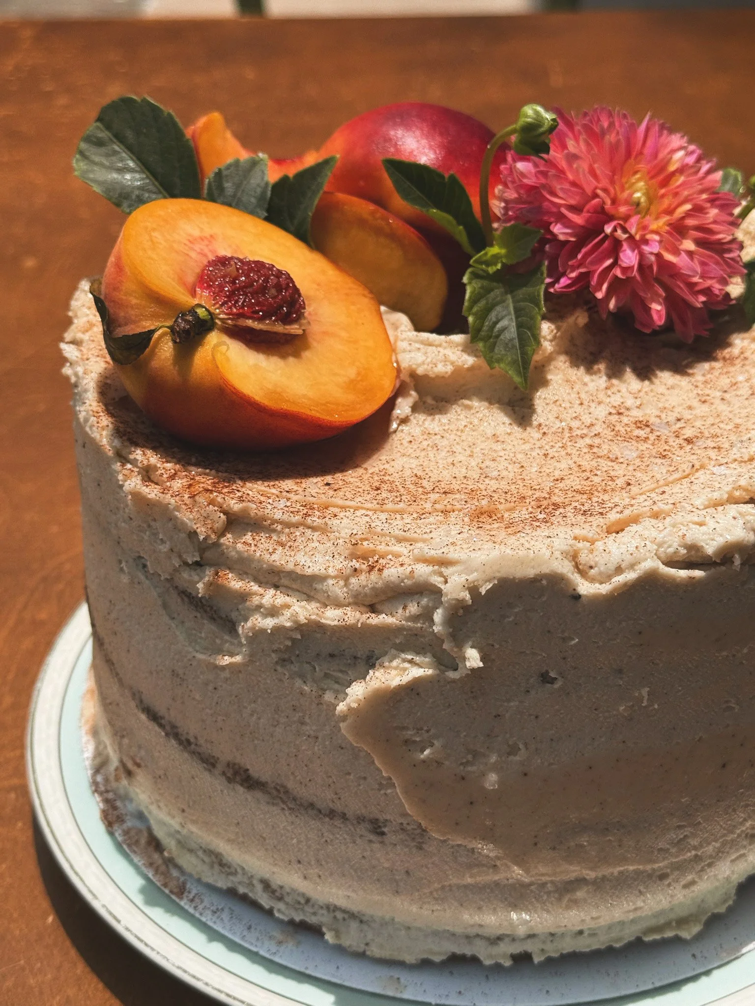 Texas Peach Cinnamon Cake