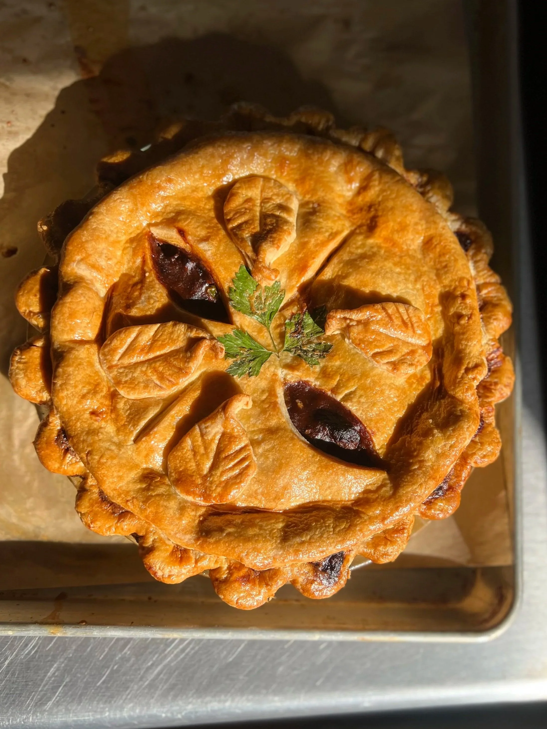 Apple Cider Beef Pot Roast w Mashed Potatoes & Pot Roast Veggies Pot Pie