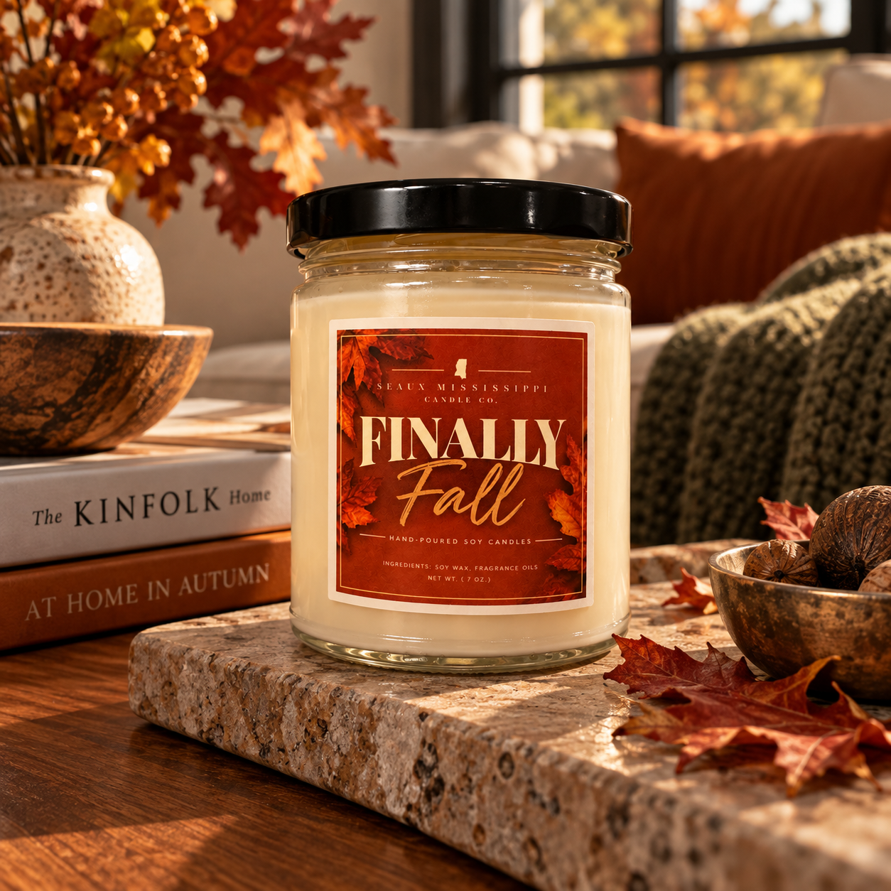 Finally Fall Candle in Cozy Autumn Vignette.png