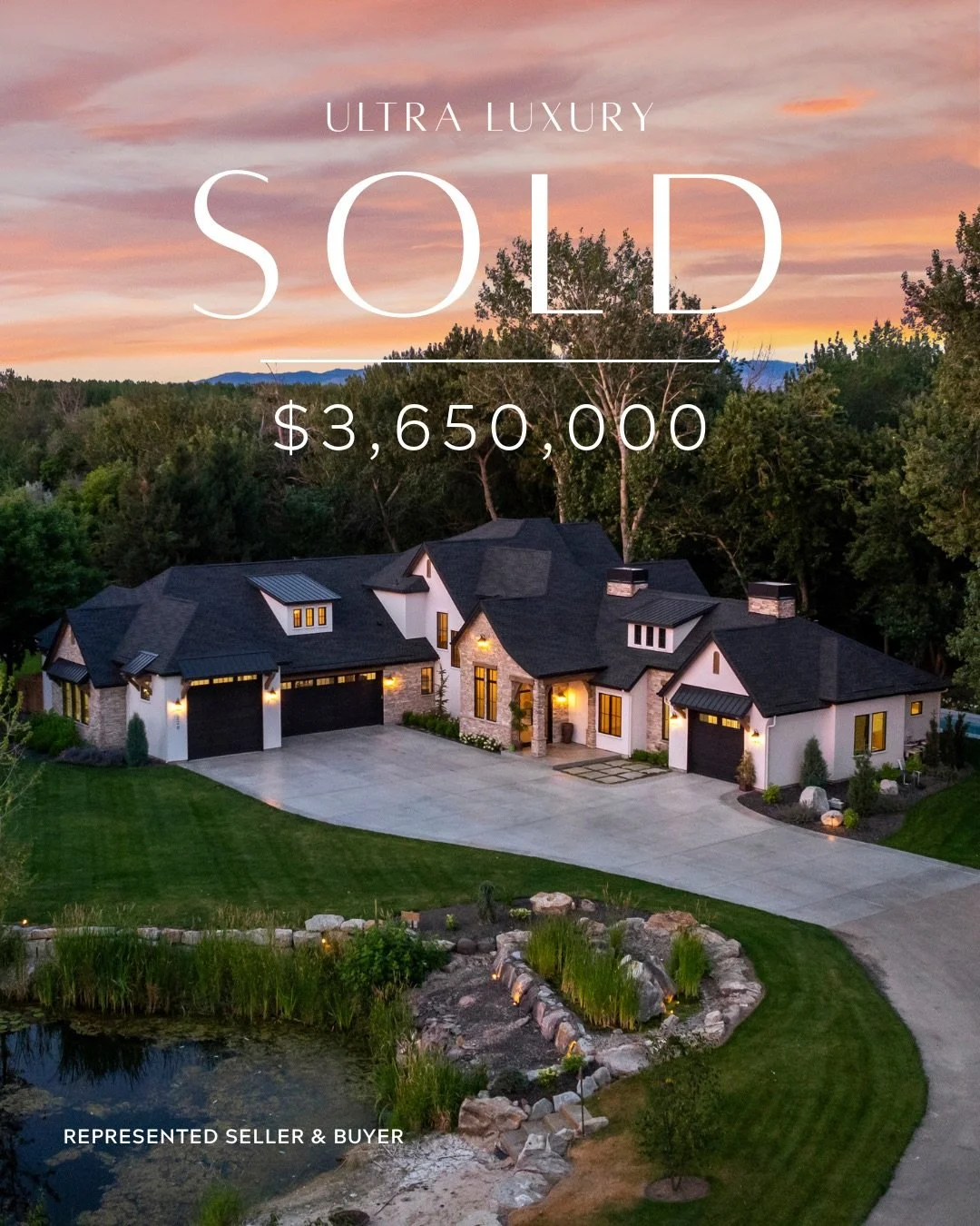 SIGNIFICANT SALE ✨
⠀⠀⠀⠀⠀⠀⠀⠀⠀
The best results are never an accident 🥂
⠀⠀⠀⠀⠀⠀⠀⠀⠀
65,000+ views
⠀⠀⠀⠀⠀⠀⠀⠀⠀
Two sides of the closing table
⠀⠀⠀⠀⠀⠀⠀⠀⠀
One seamless transition
⠀⠀⠀⠀⠀⠀⠀⠀⠀
Representing both the buyers and sellers in this Eagle estate was an e