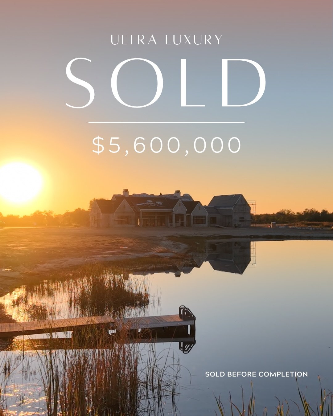 SIGNIFICANT SALE ✨

158,000+ views and a closed deal&mdash;all before the house was actually finished 🔨

Selling ultra-luxury new construction takes more than just a &ldquo;Coming Soon&rdquo; post 📝

Let&rsquo;s be real: construction sites aren&rsq