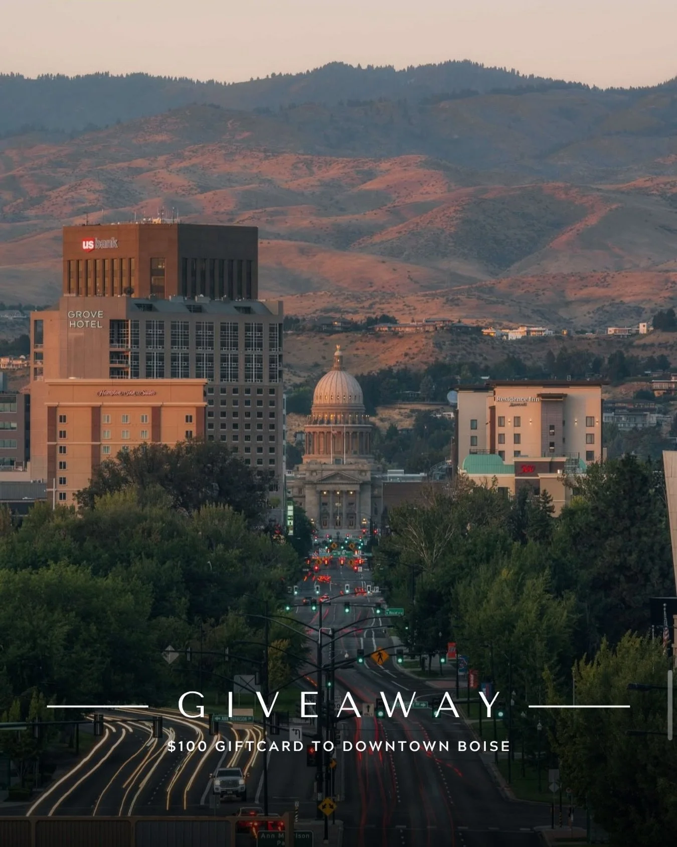 G I V E A W A Y ✨
⠀⠀
We love this community, and we want to help you experience the best of it! That&rsquo;s why, this month, we&rsquo;re giving away a $100 Gift Card to Downtown Boise.
⠀⠀⠀⠀⠀⠀⠀⠀⠀
Whether you use it for a Friday night dinner, a weeken