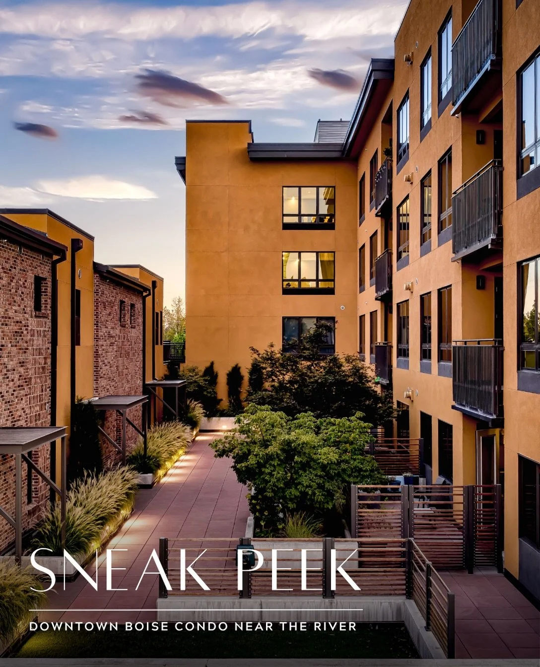 SNEAK PEEK ✨

Where Downtown Boise meets the river - just ONE block from the Boise River &amp; Greenbelt.

Comment &ldquo;Afton&rdquo; for full listing details :)

The Details:
🏙️ Contemporary open-concept condo + covered balcony views
🏙️ Chef&rsqu