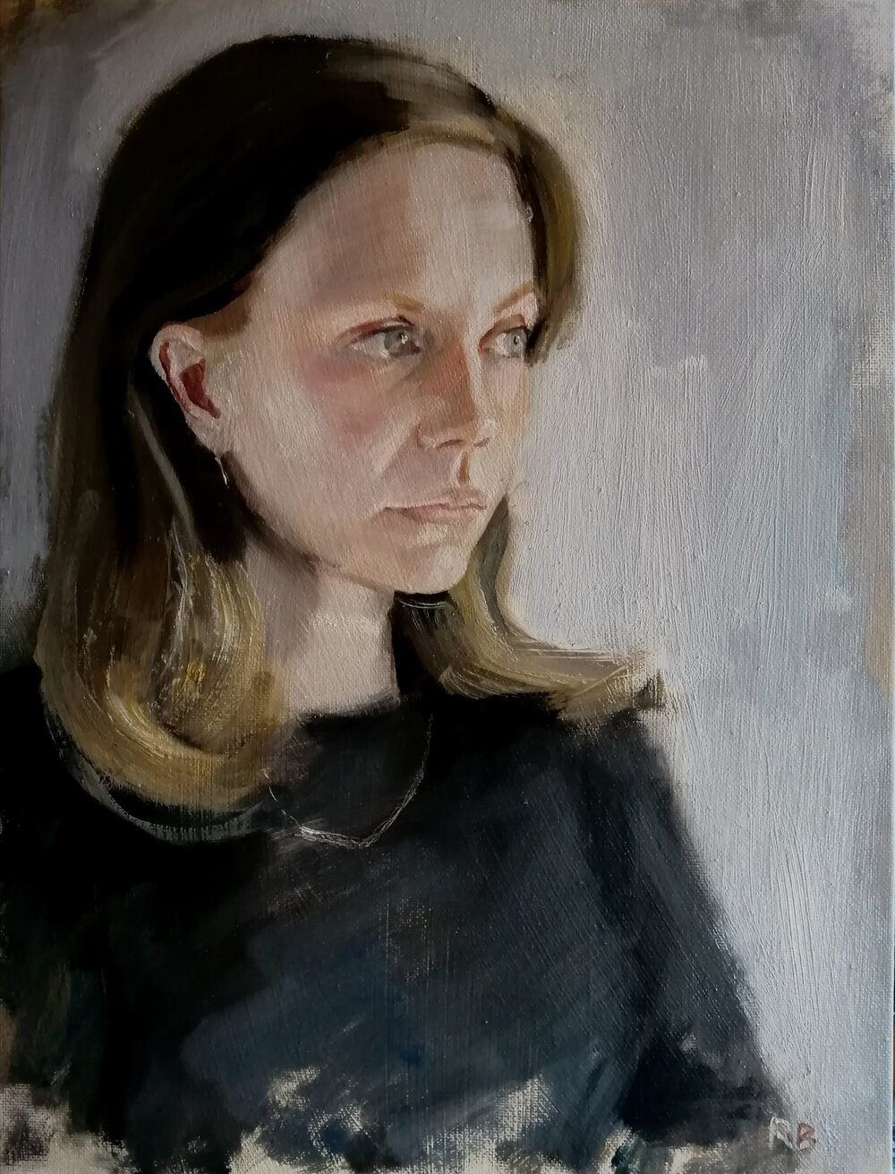  Portrait of Rose  Commissioned portrait  Oil on board   Private collection 