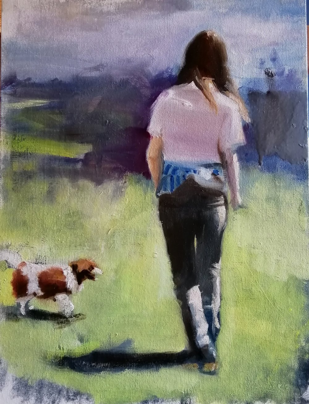  Walk away  Oil on board  30x40cm 