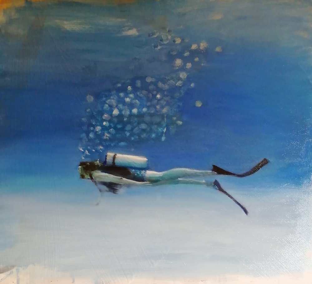  Breathe  Oil on canvas  50x40cm  not currently available 