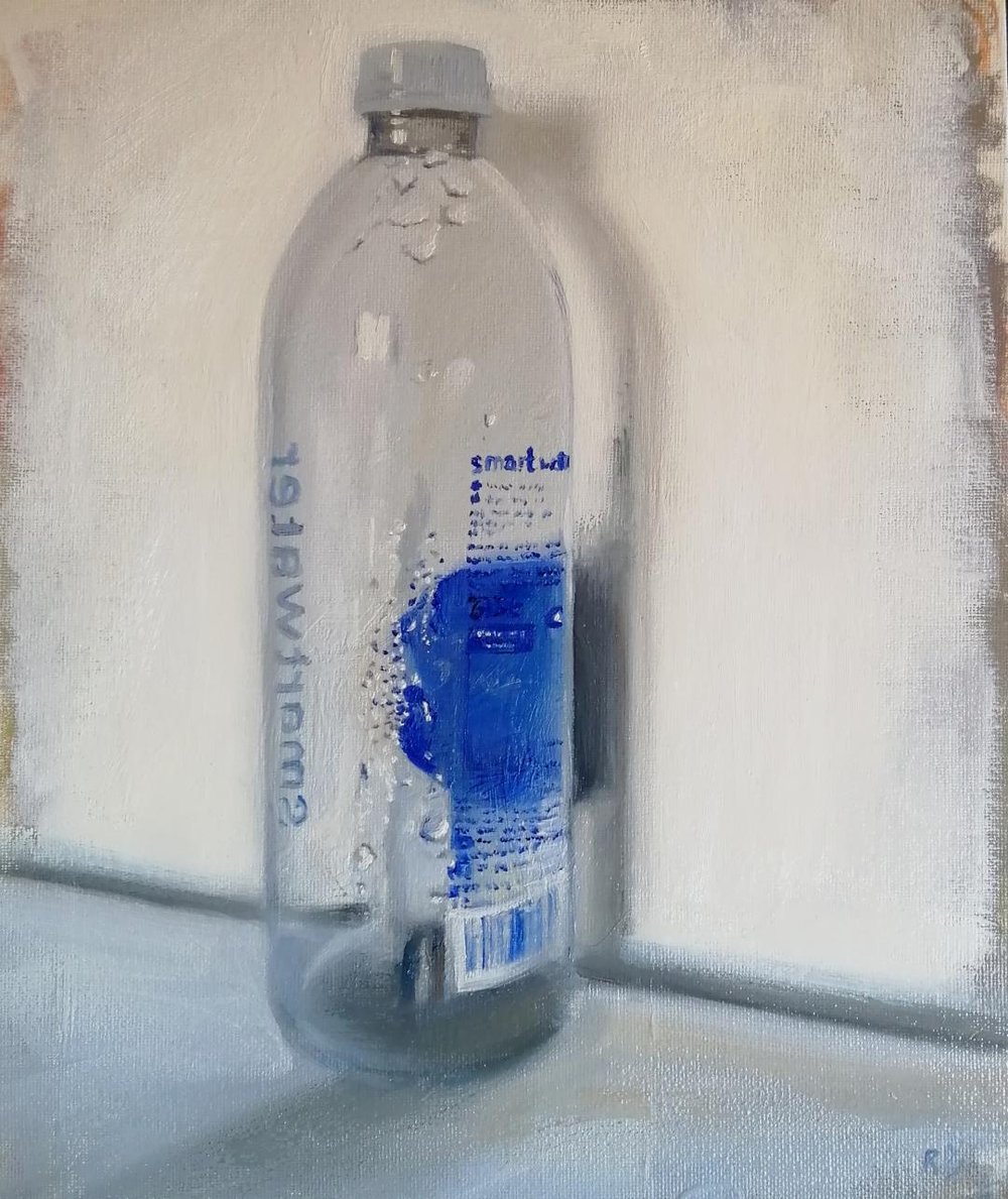  Smart water  Oil on board  26x31cm  £400 