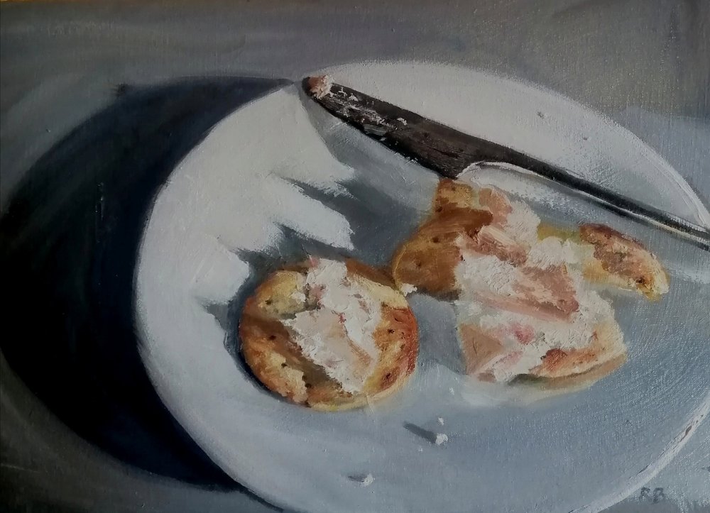  Biscuits  Oil on board  34x35 cm  not currently available 