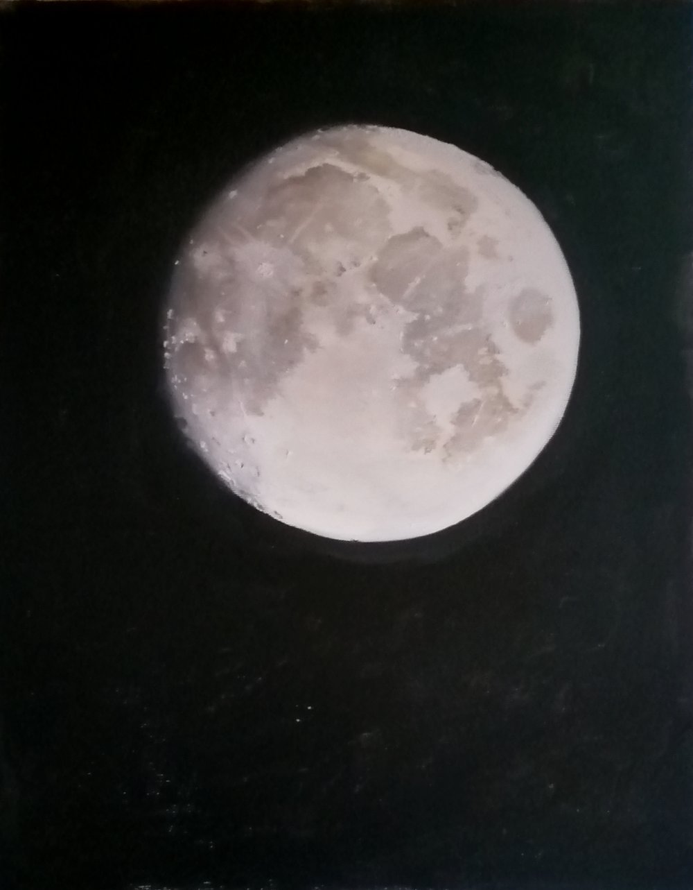  The moon  Oil on canvas  40x50cm  £450 