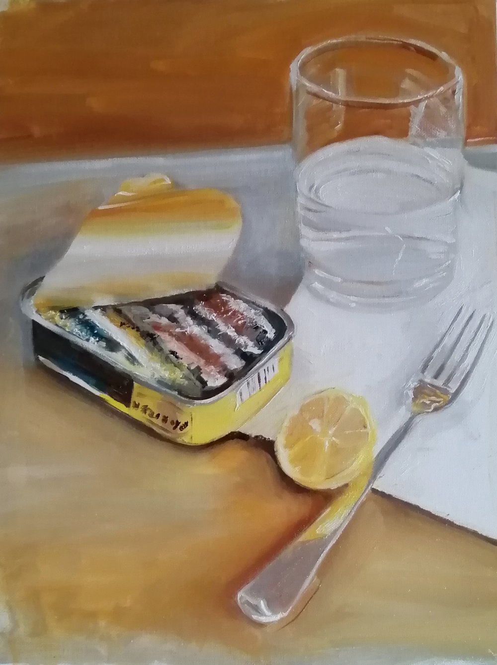  Food for thought  Oil on board  30x40cm  $400 