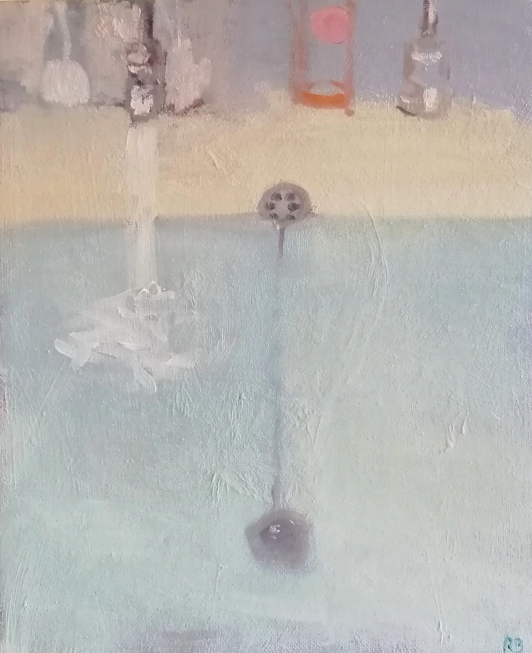  Overflow (2025)  Oil on board  26×31cm  not currently available 