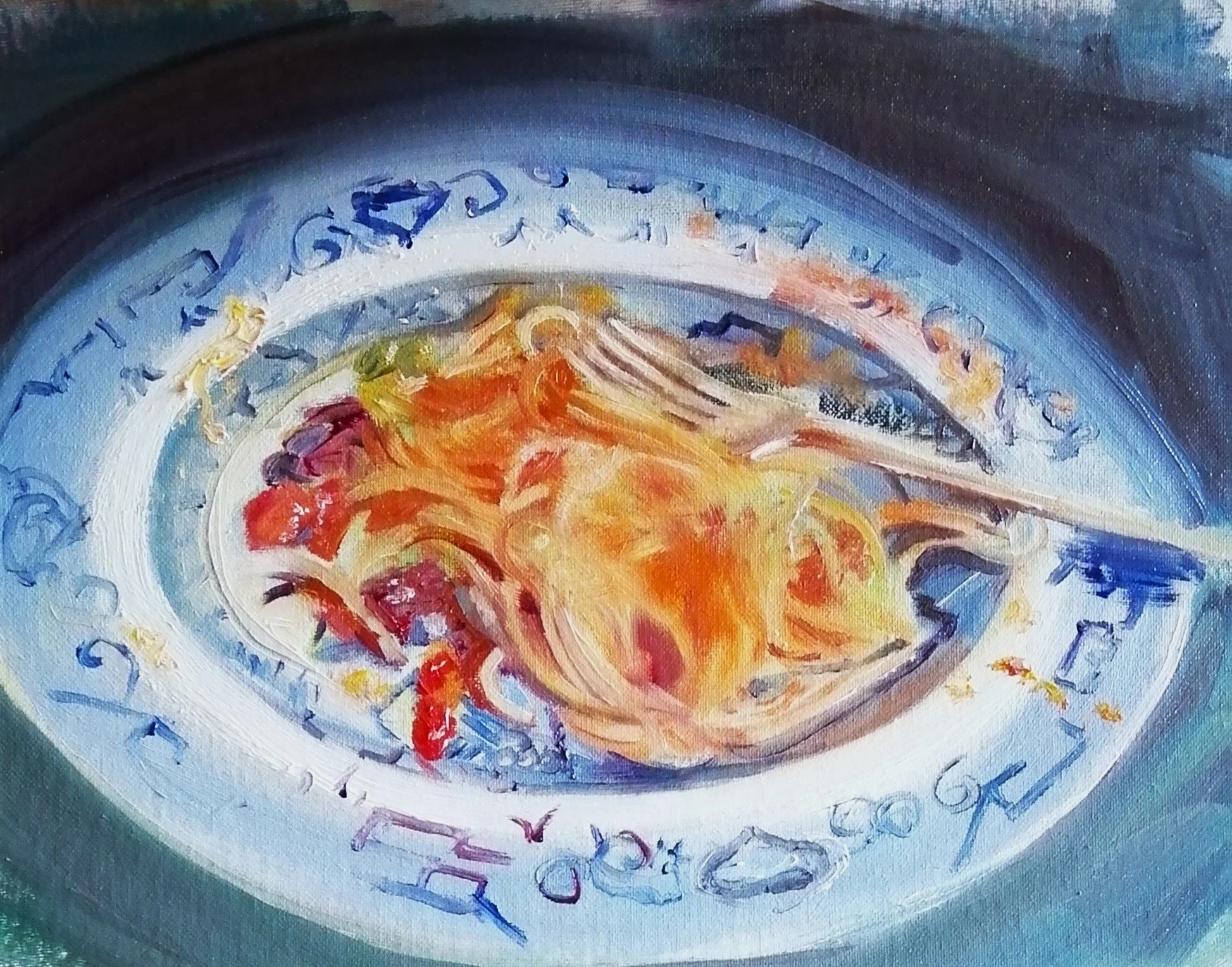  A taste of Italy, day 2   Oil on board 