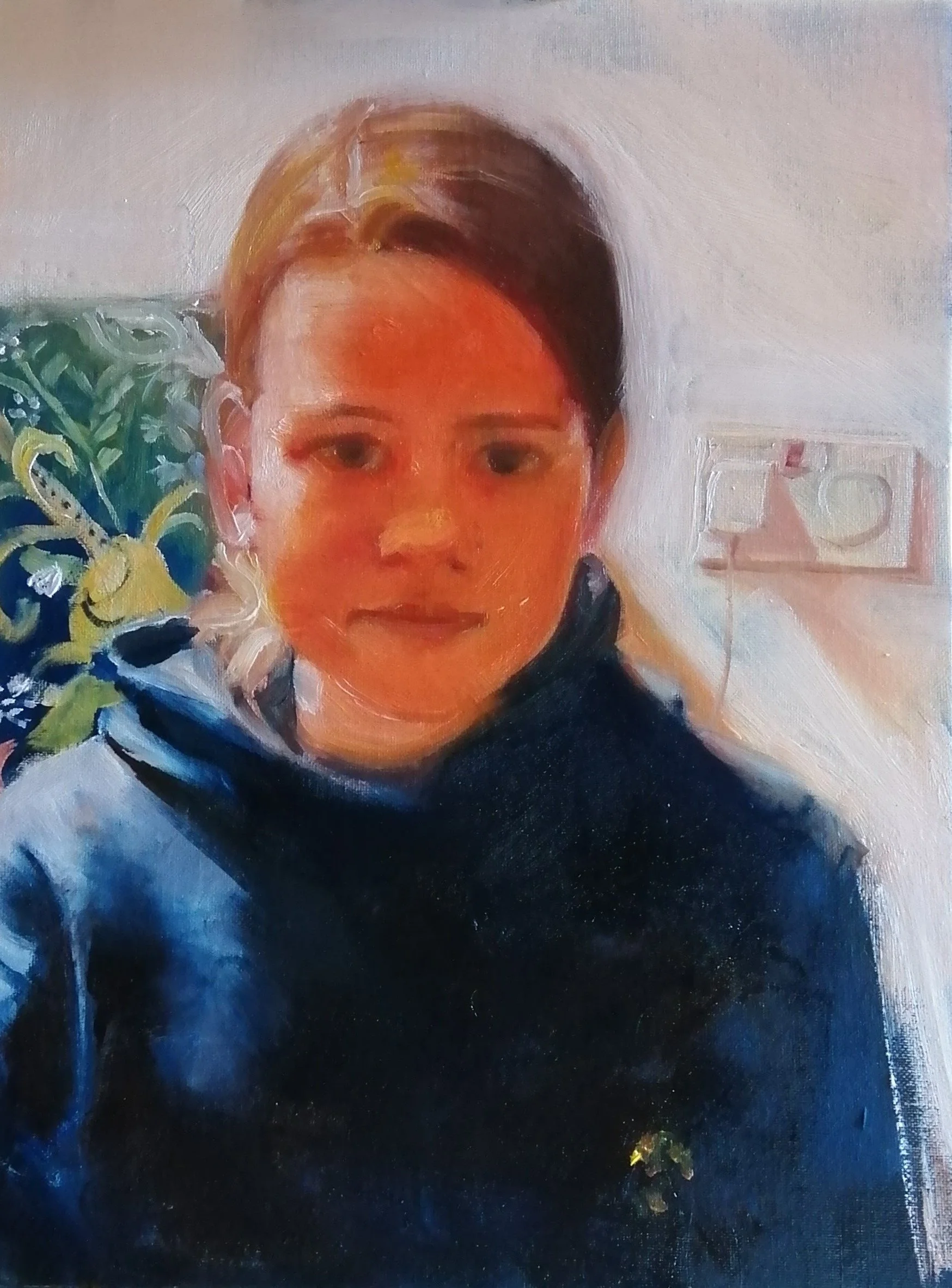  Electric light  Oil on board 