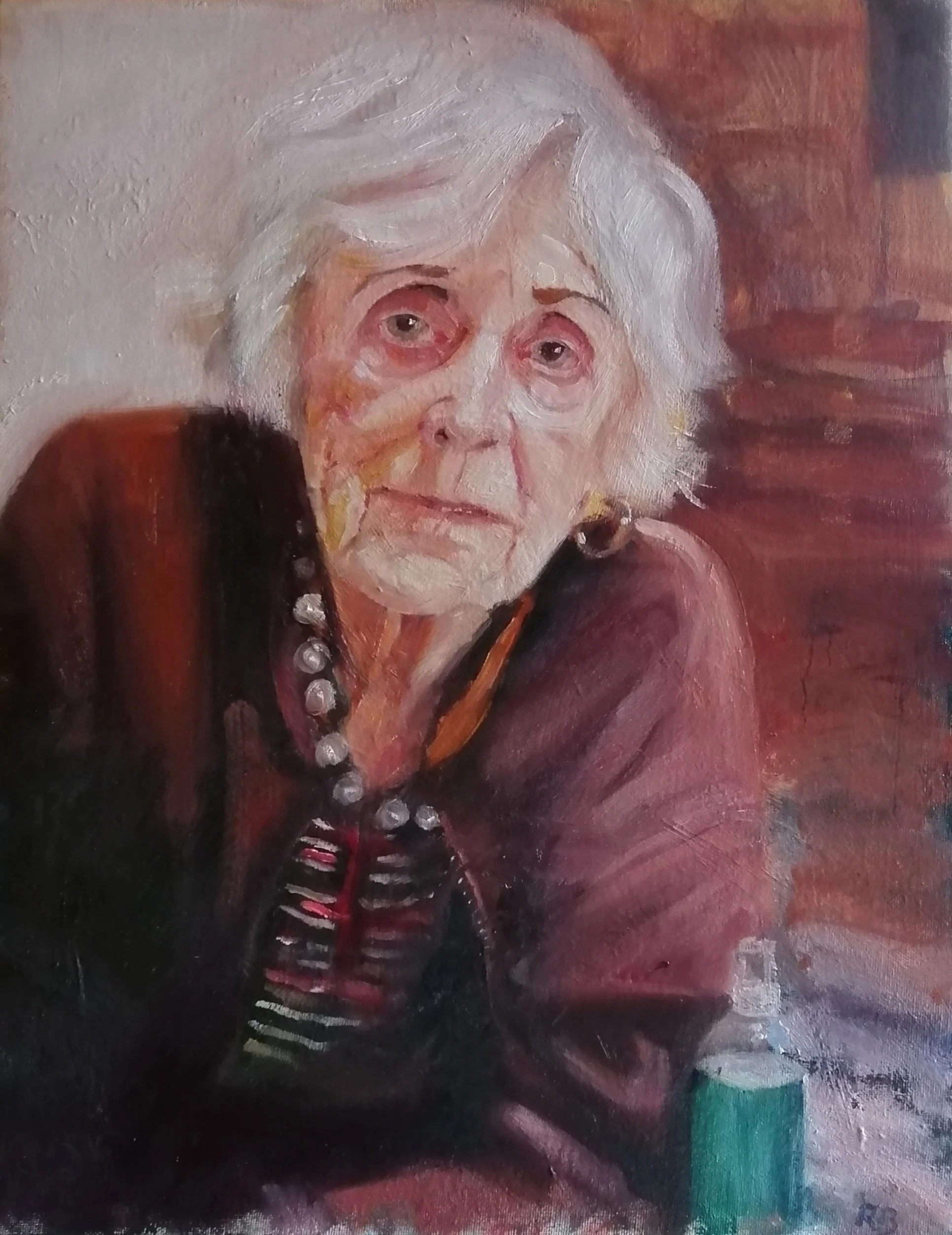  Ancient Briton (2026)  Oil on board  30×40cm 