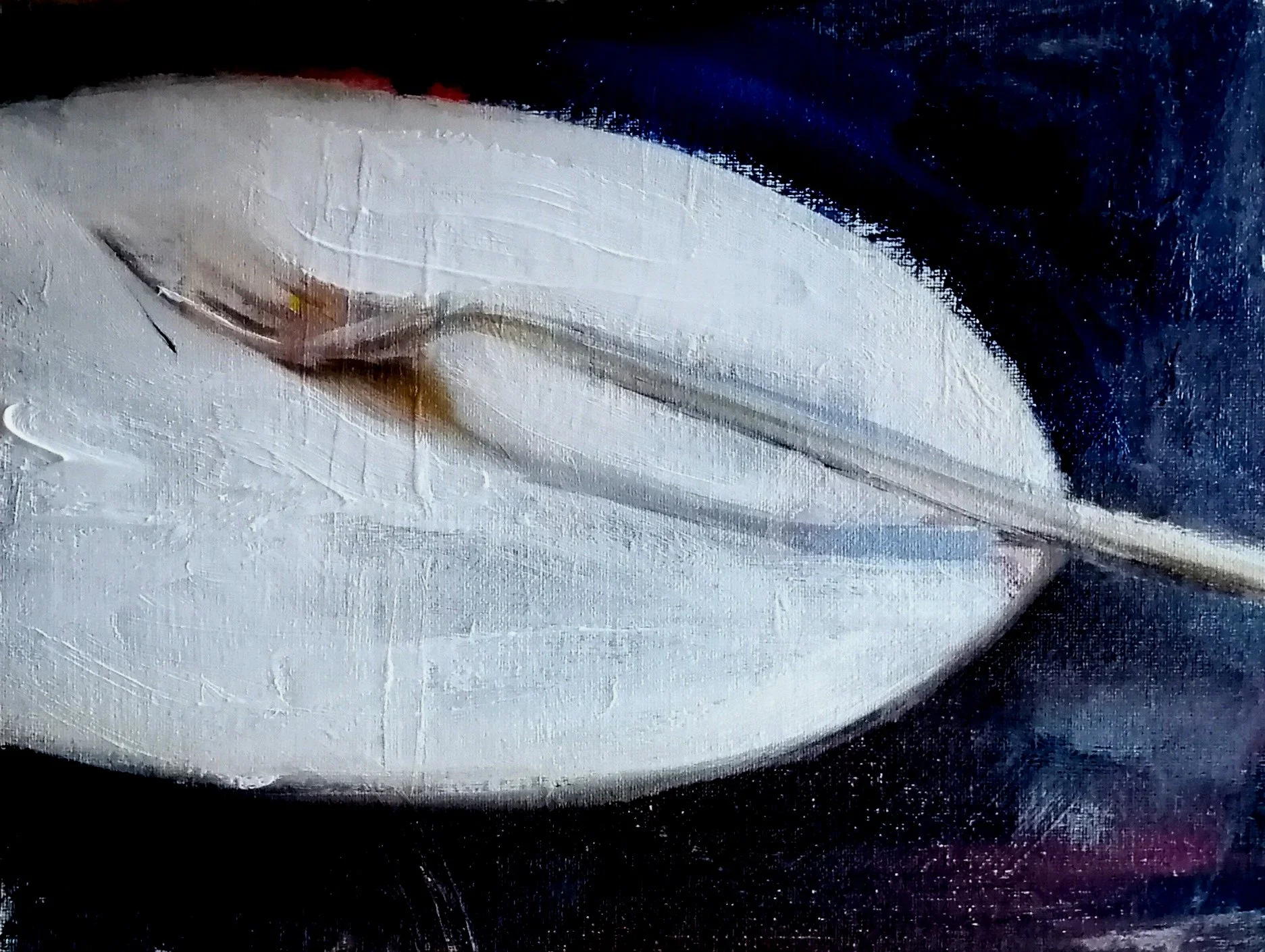  Resting fork  Oil on board  31×26cm 