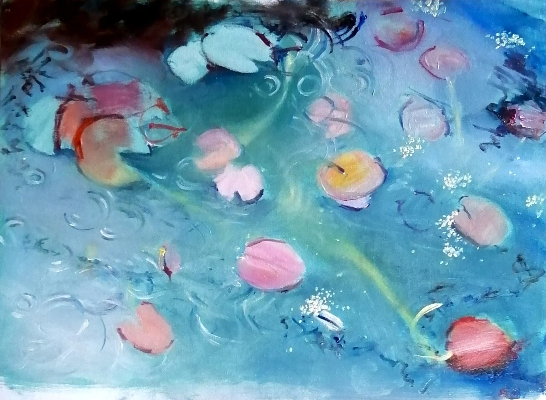  Stormy waters (2026)   Oil on board  41×31cm  £500 