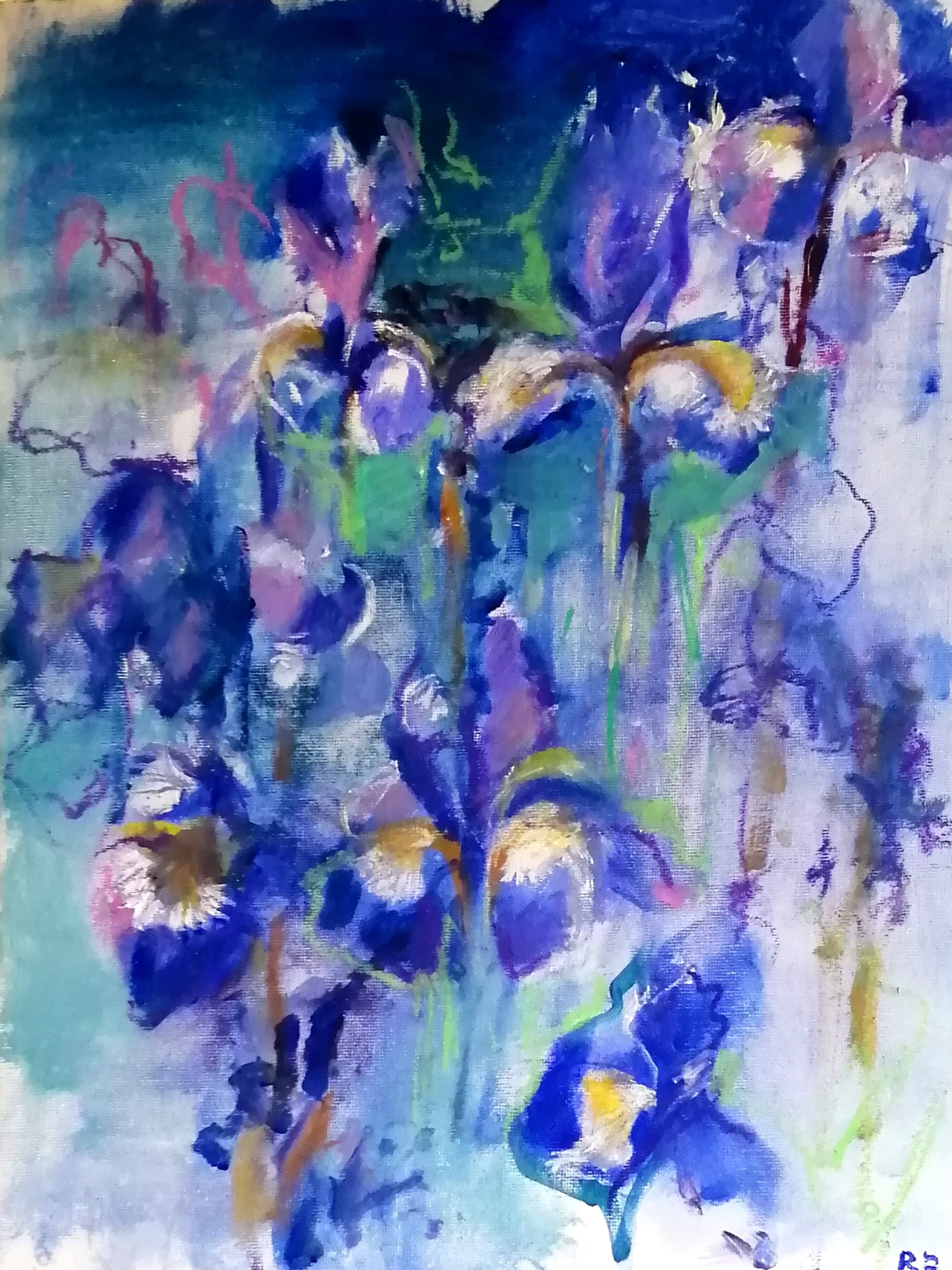  Rhythm and blues no. 2 (2026)   Mixed media on board  30×40cm  not currently available 