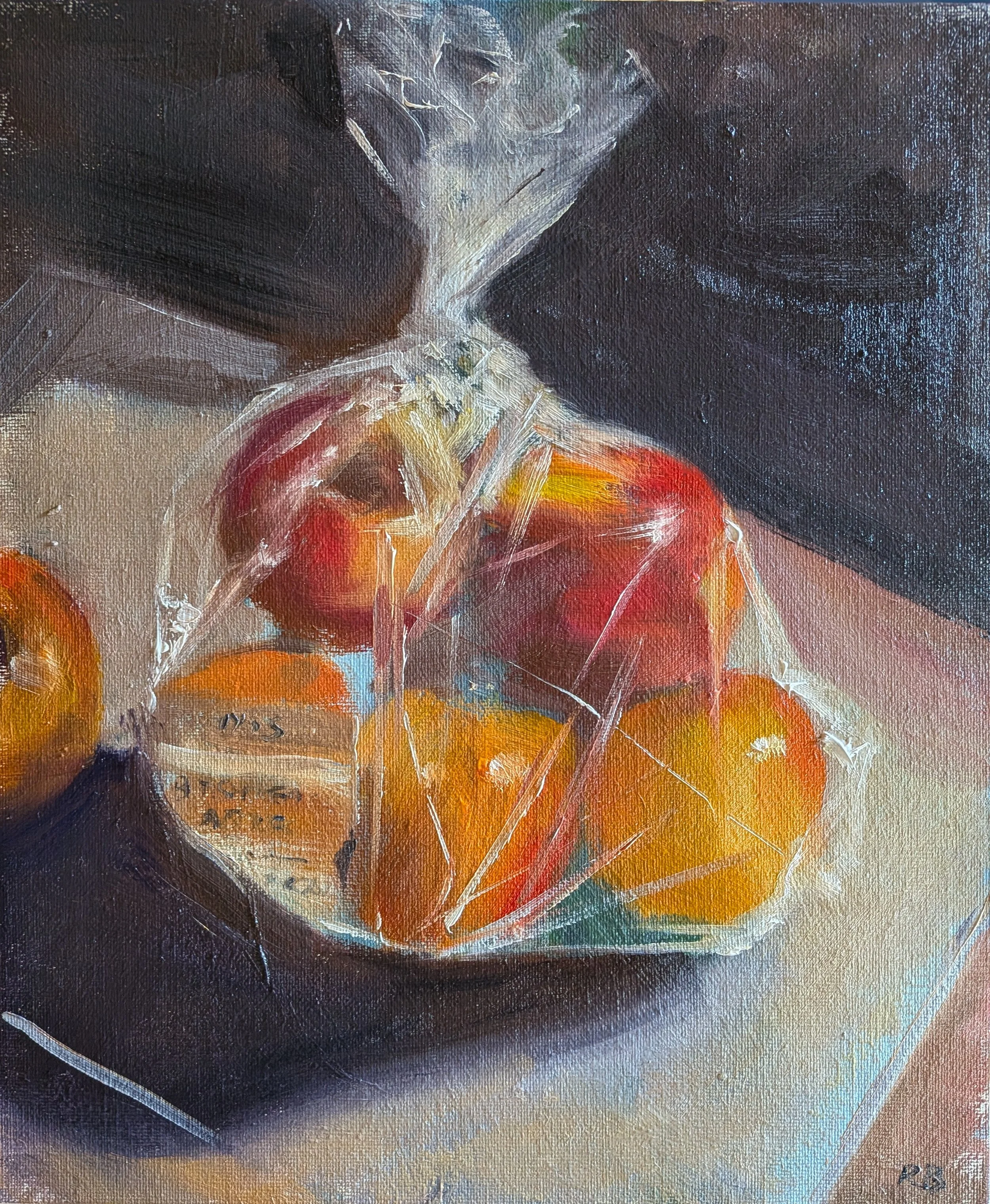  The one that got away   Oil on board  26×31cm  SOLD 