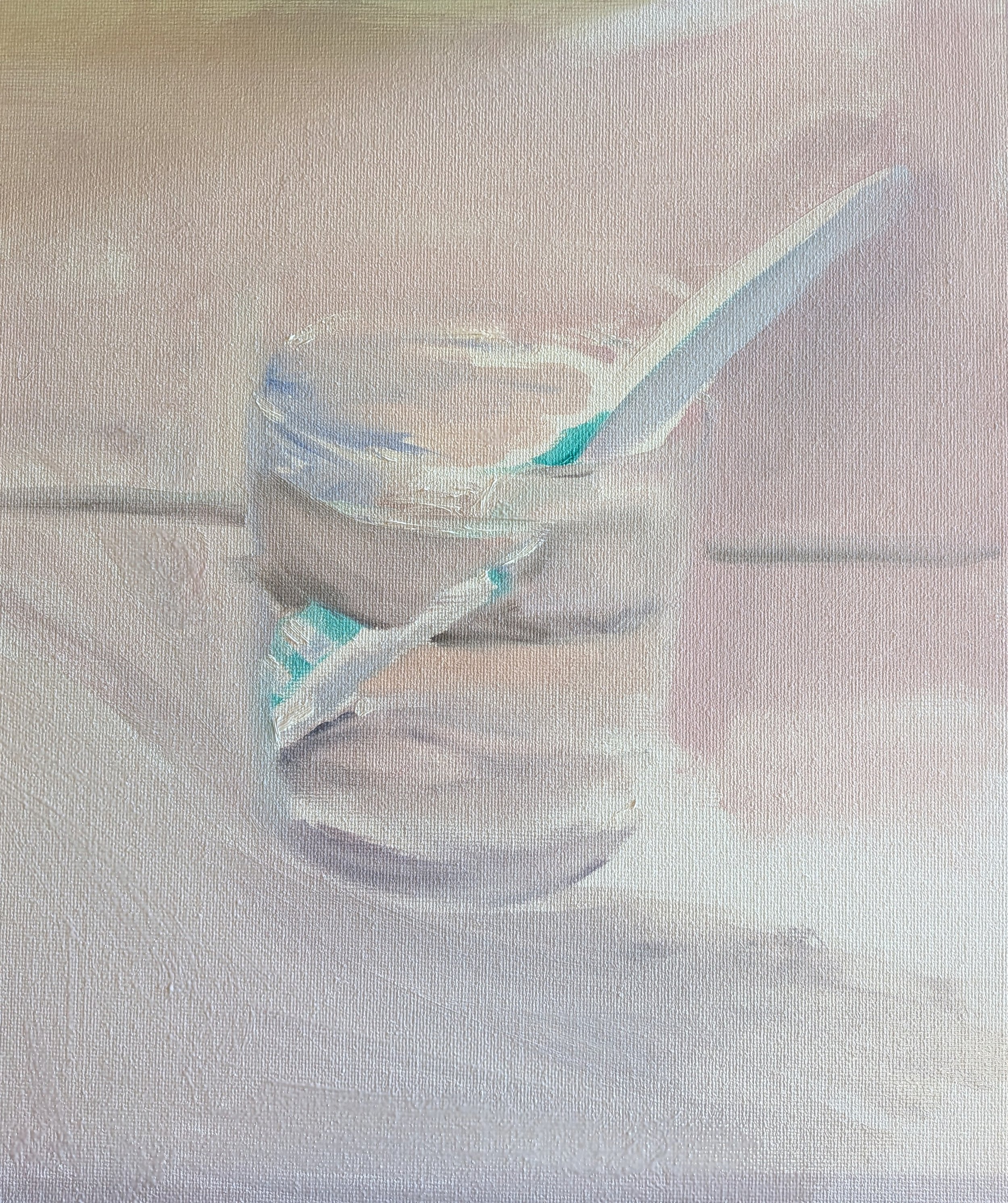  Toothbrush, day 1   Oil on board 