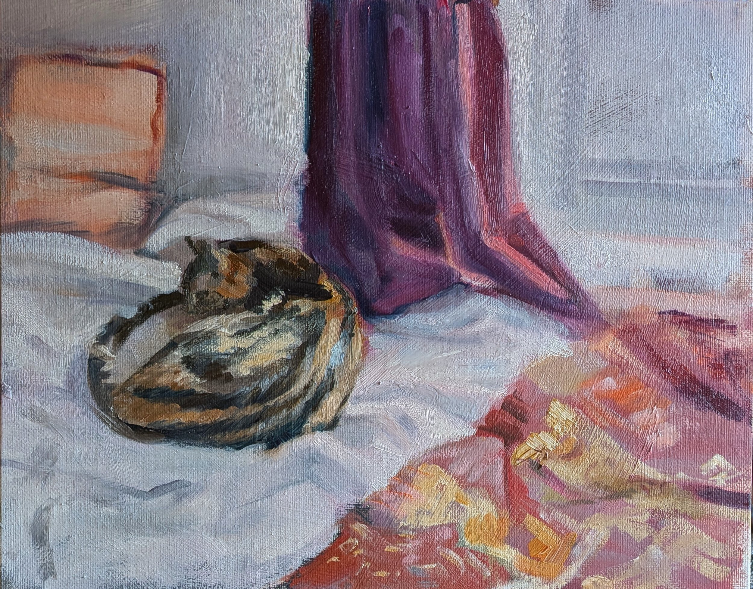  Breathing, day 3   Oil on board 