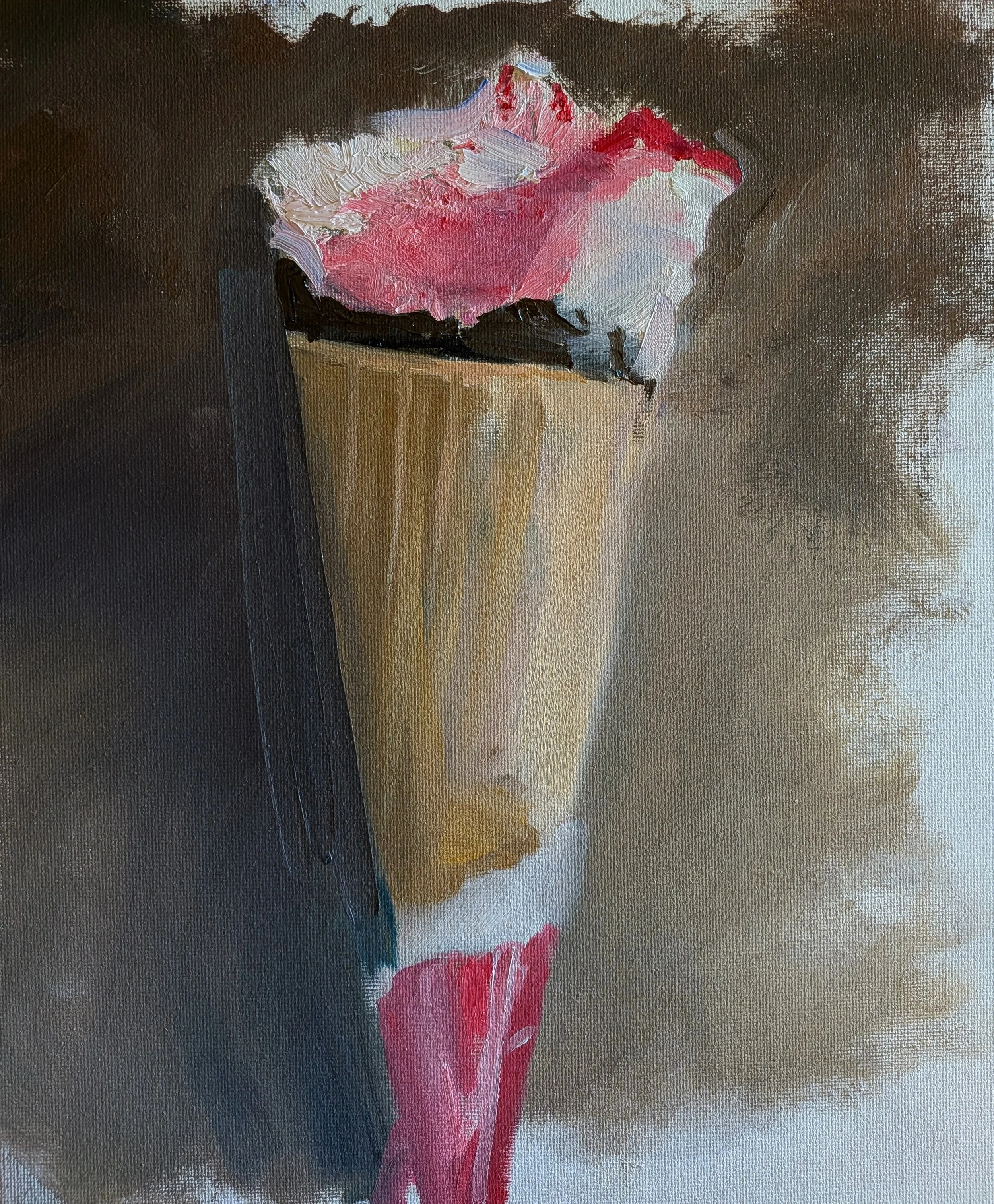  Cornetto, day 1   Oil on board  26×31cm 