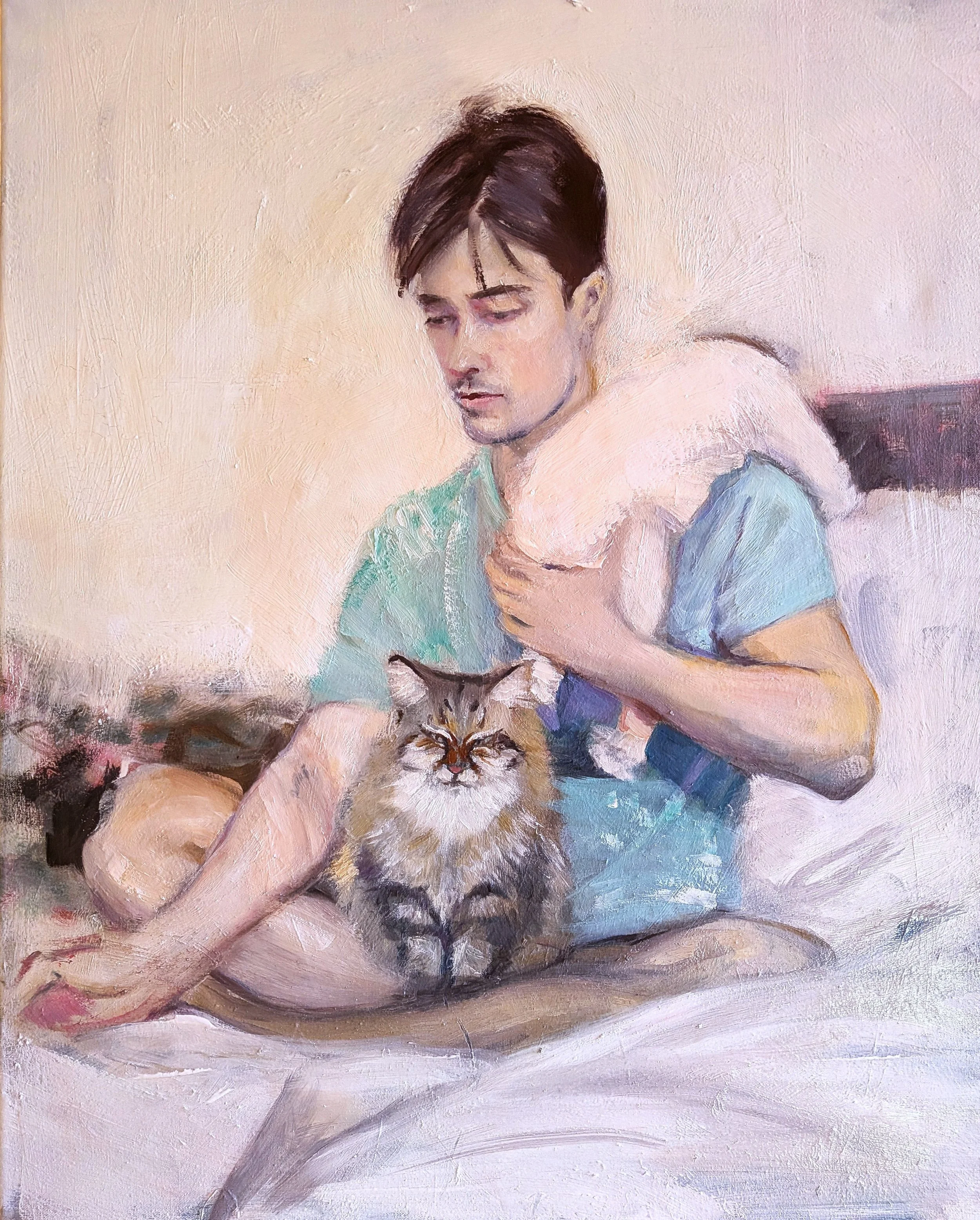  Commission.  Oil on canvas  40×50cm 