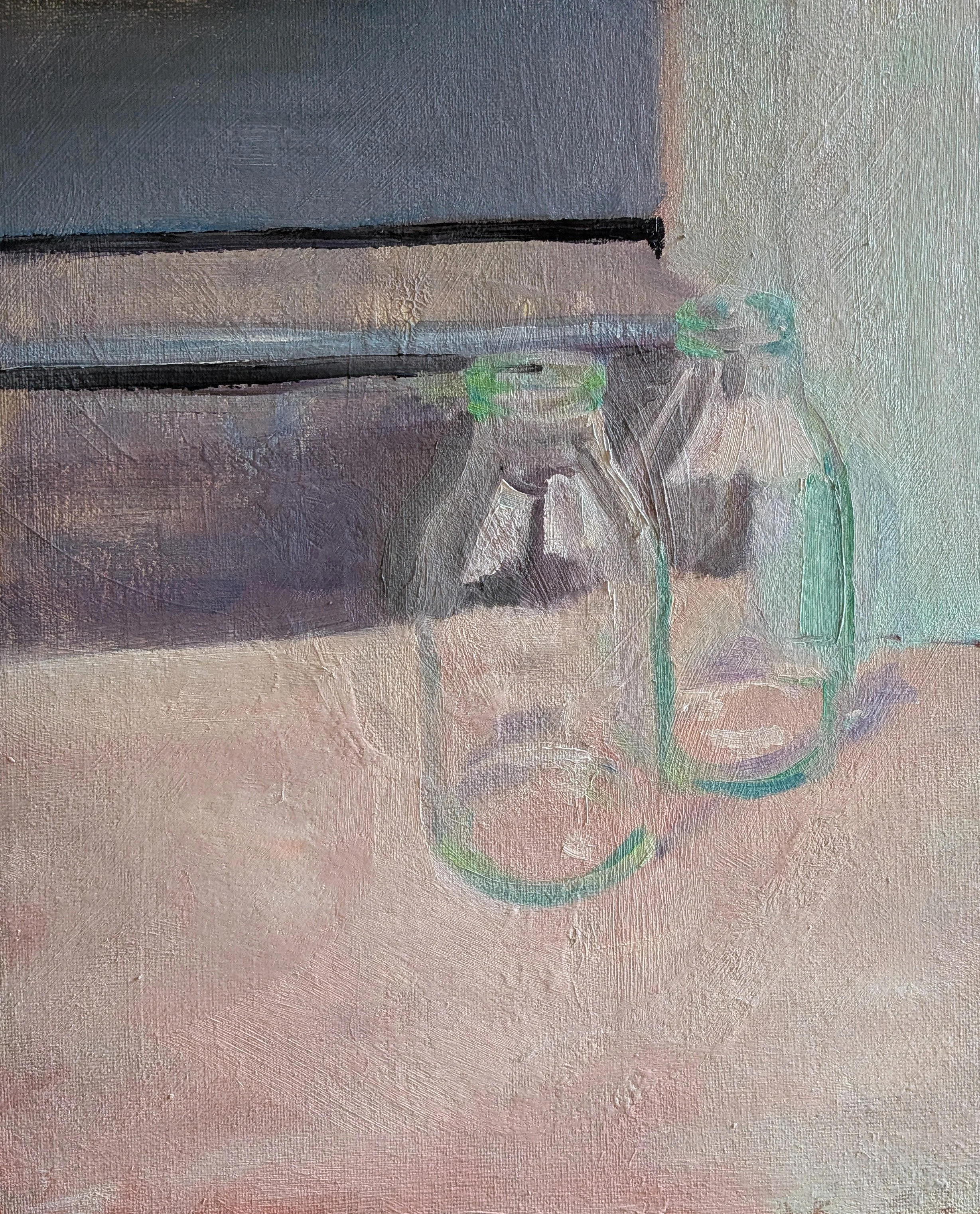  Empties   Oil on board  26×31cm 