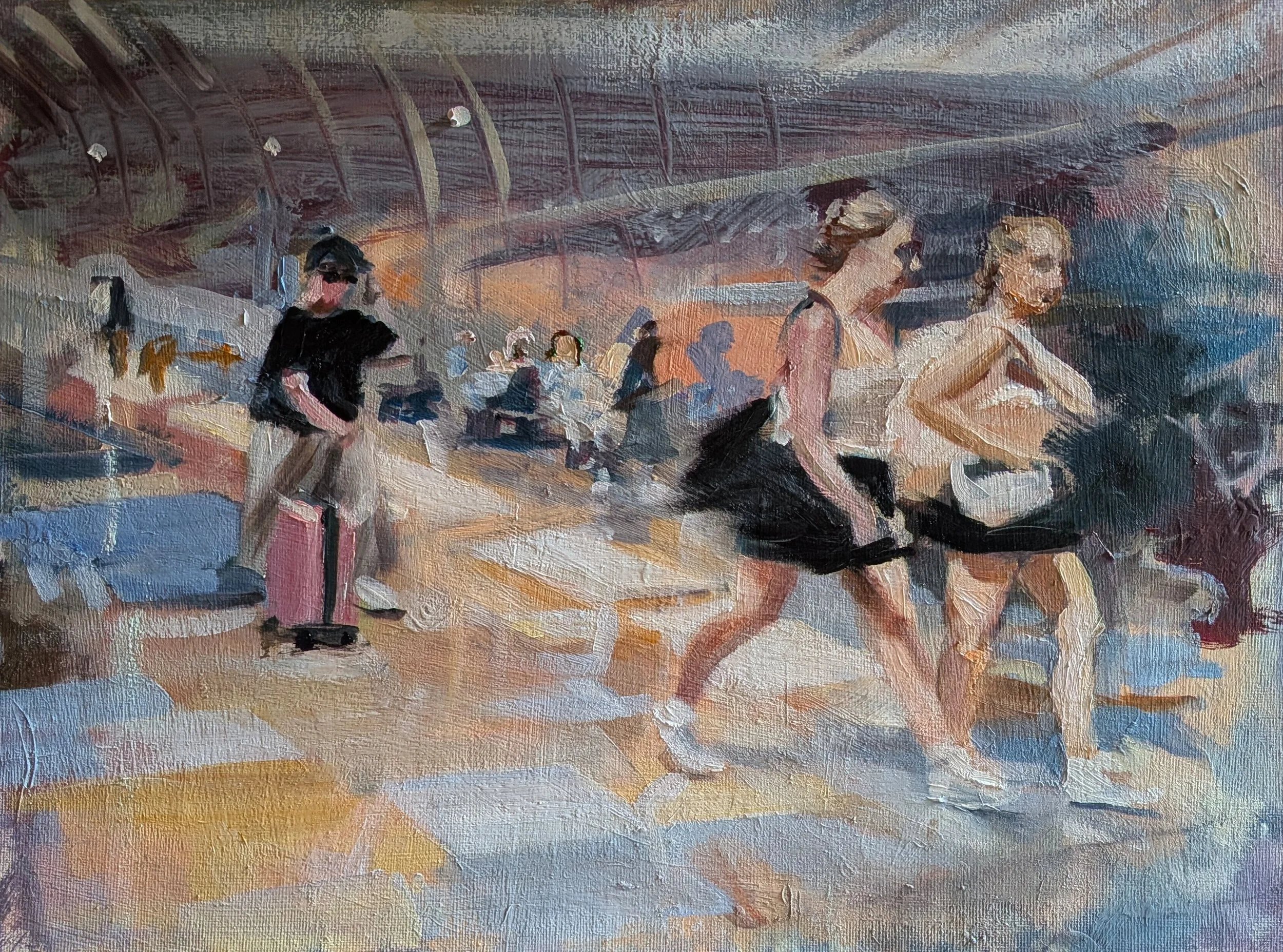  One moment   Oil on board 
