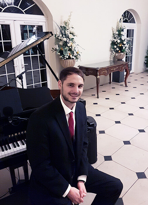 Jon Hickman Piano Singer Christmas Drinks Paty