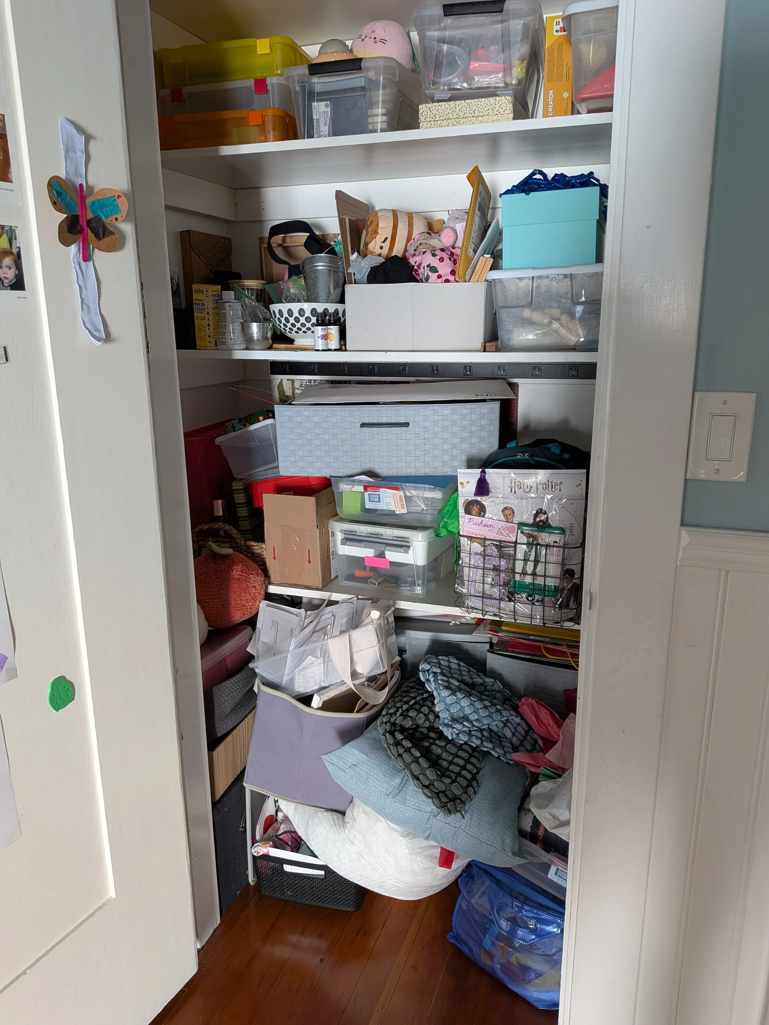 Cluttered Closet - Before