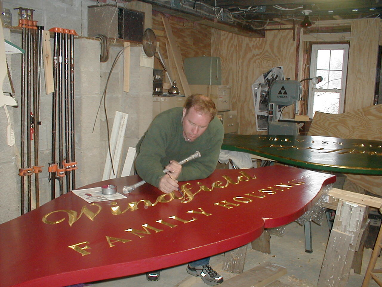 Here's one from the archives...about twenty years ago

 #handcarved #goldleaf #handcarvedsigns #scituatewoodcarver #madeinmassachusetts #housesigns #customsigns #scituate #southshorema #bostonsouthshore #carvedsigns
