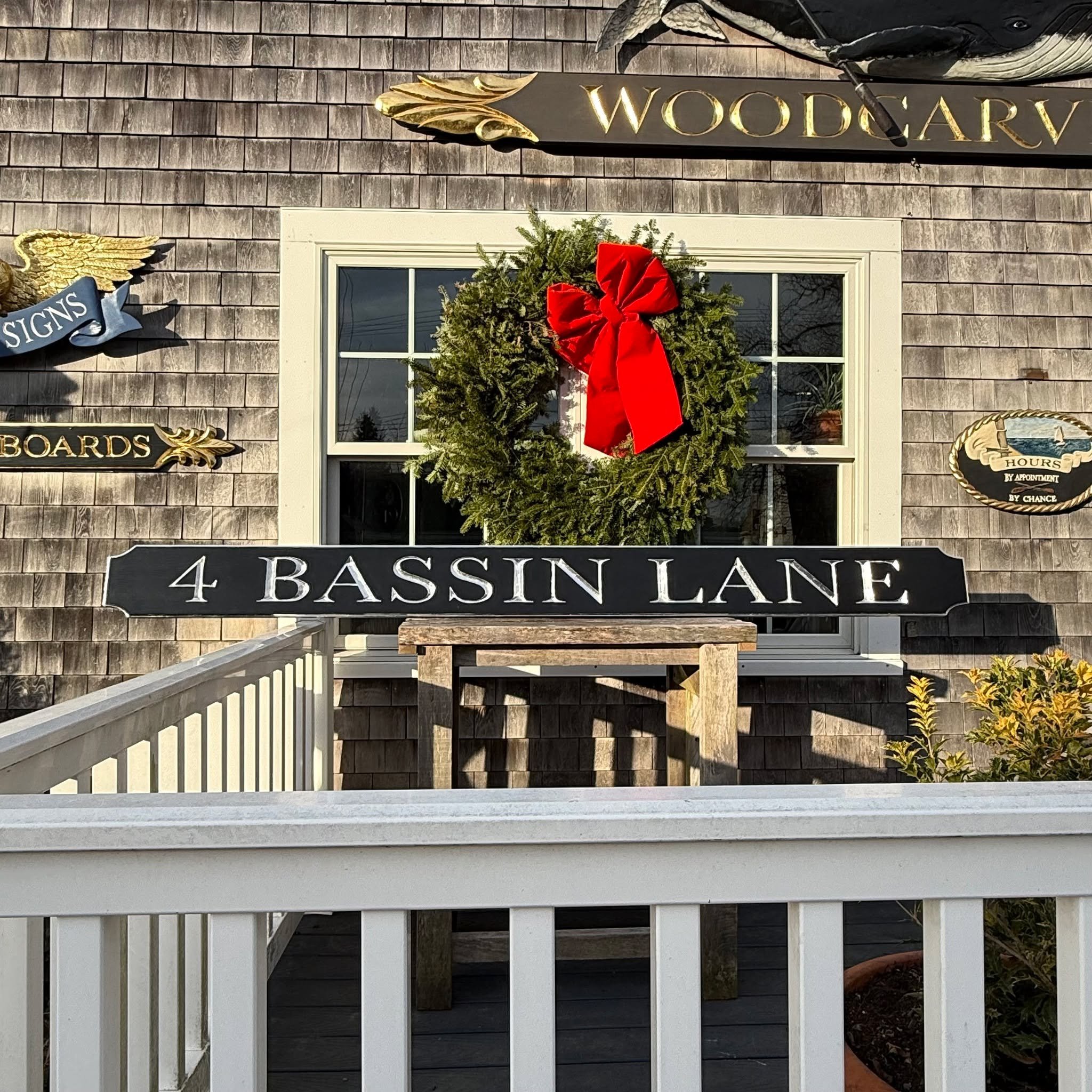 One of my favorite thing to carve,  Quarterboards are inspired by sailing ships from New England&rsquo;s rich maritime history. Hand-carved boards salvaged from historic sailing ships are highly prized and cherished antiques. New England coastal cust