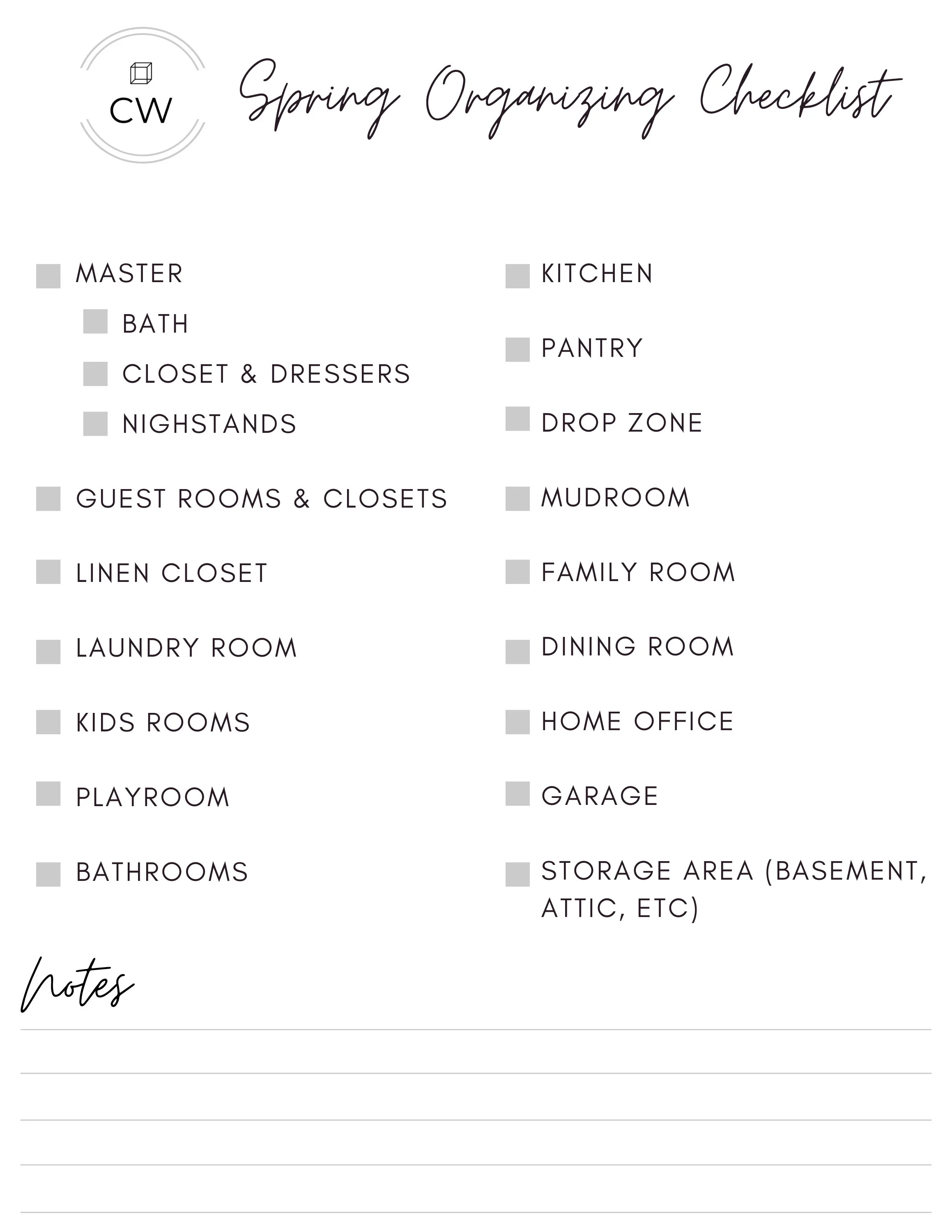 CW Tips: Spring Organizing, Your Complete Guide