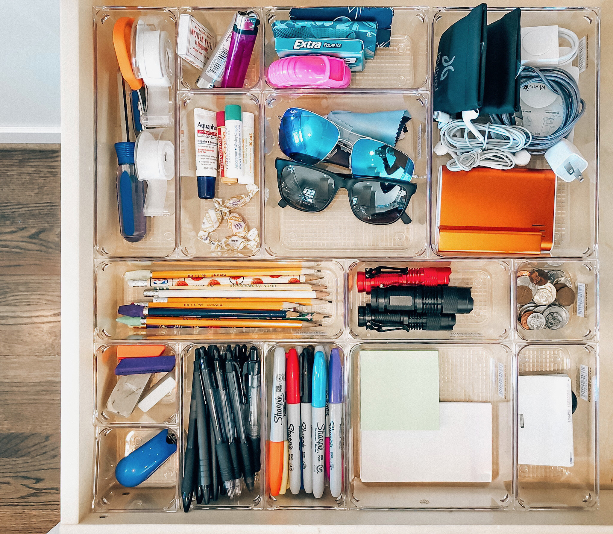 Organize kitchen junk drawer