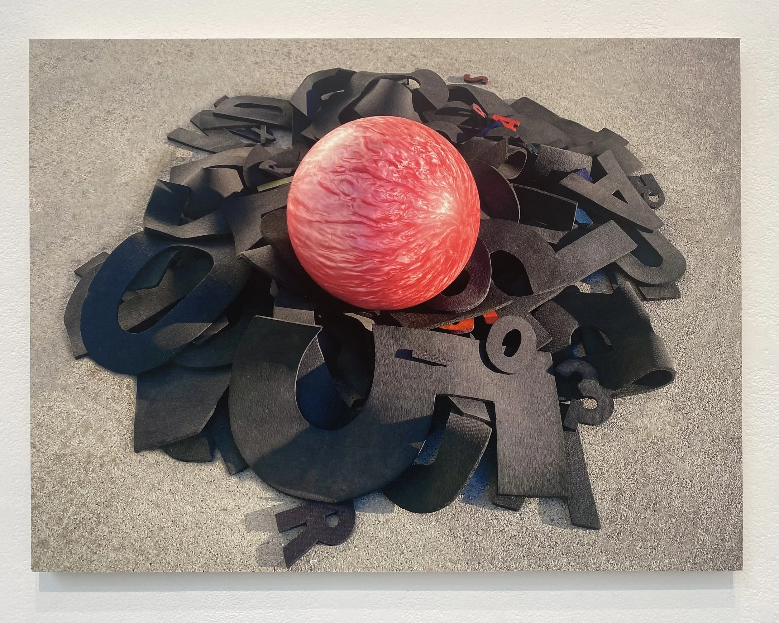 Molten Dyslexia, archival print on panel, 18" x 24", $800