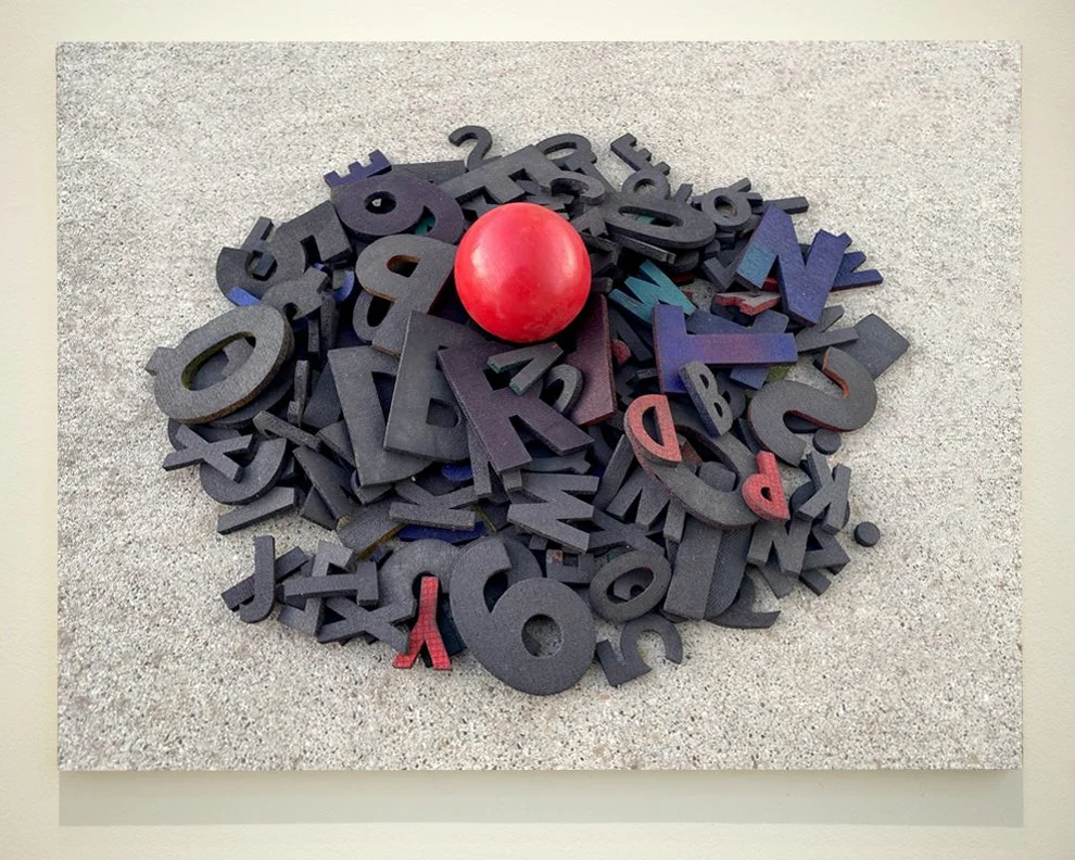 Twin Molten Dyslexia, archival print on panel, 18" x 24", $800
